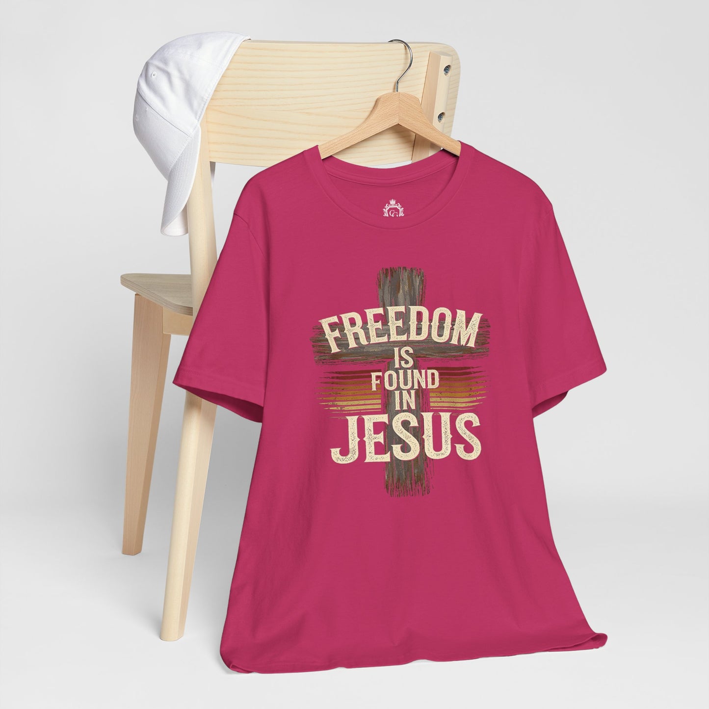 Freedom in found in Jesus Jersey Short Sleeve Tee