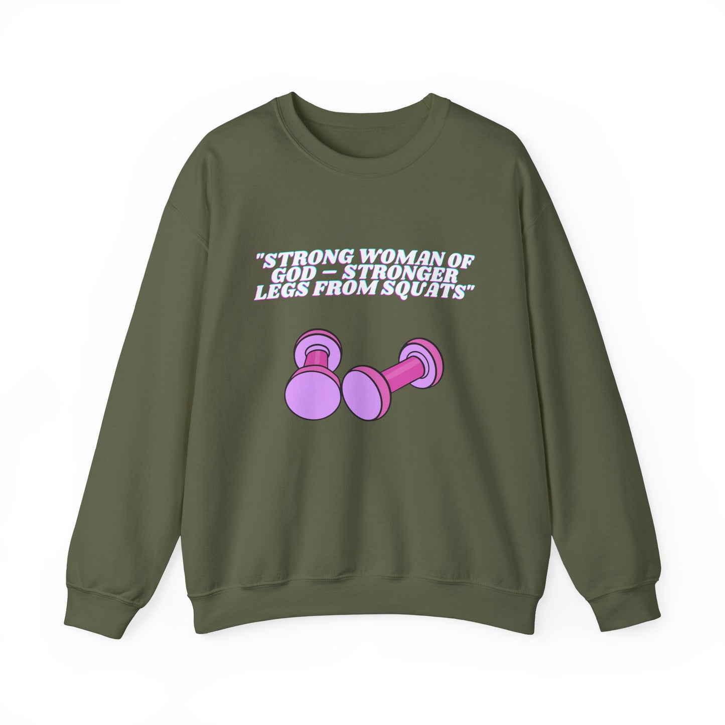 Strong Woman Of God Heavy Blend™ Crewneck Sweatshirt