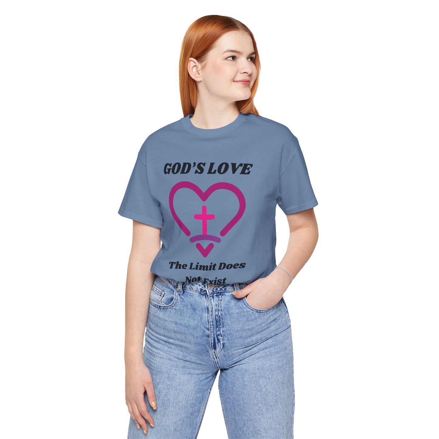 God's Love The Limit Does Not Exist Jersey Short Sleeve Tee