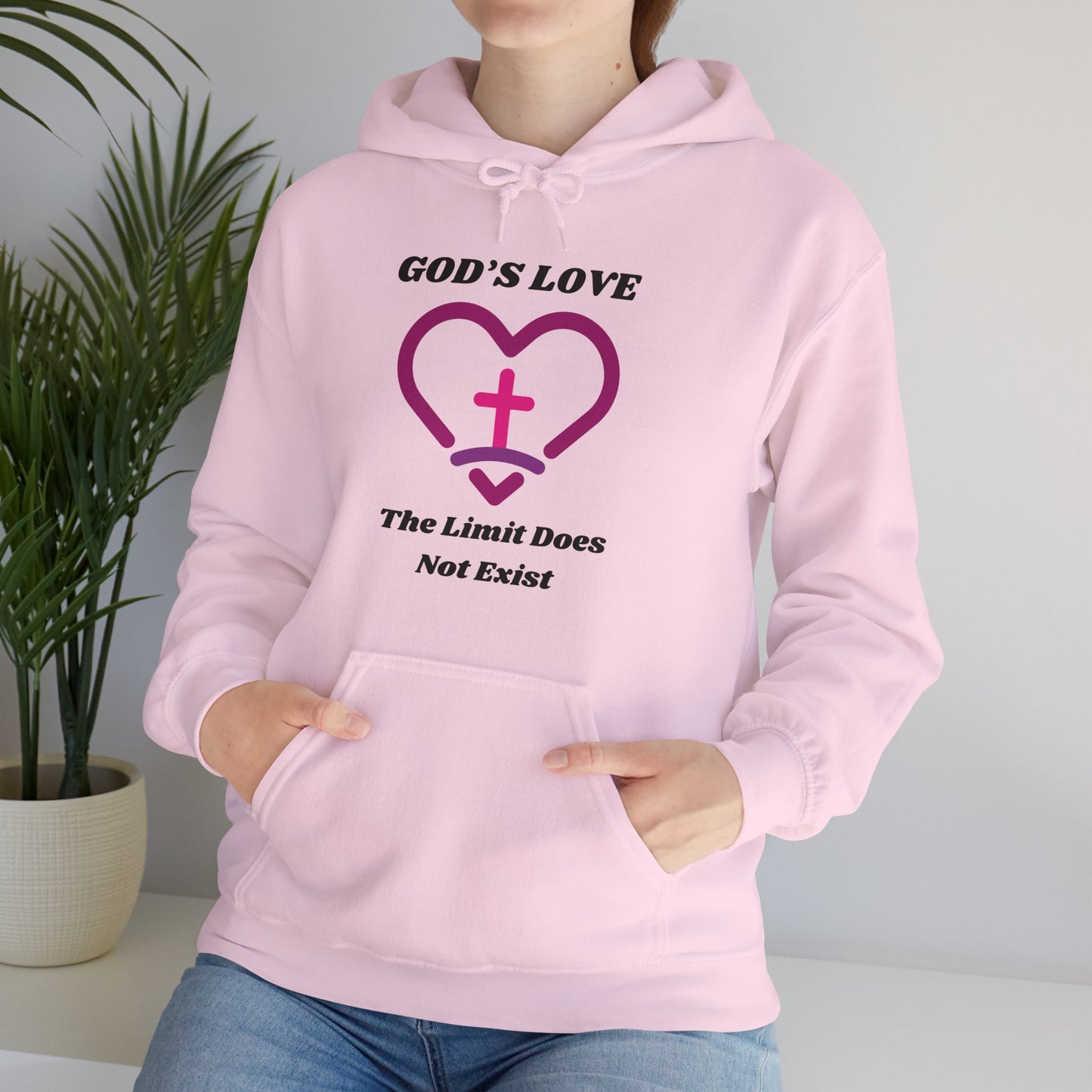 God's Love The Limit Does Not Exist Heavy Blend™ Hooded Sweatshirt