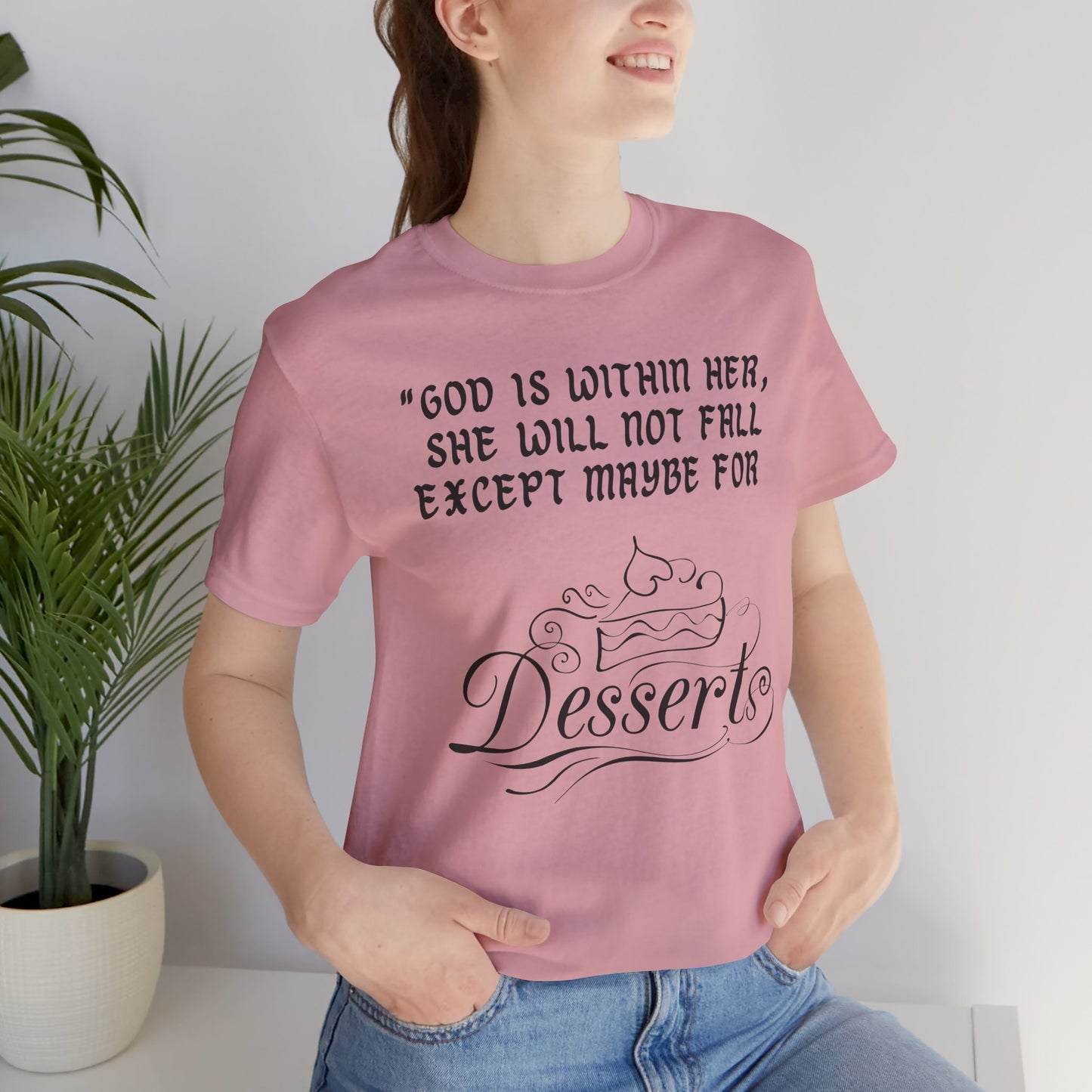 God Is Within Her Jersey Short Sleeve Tee