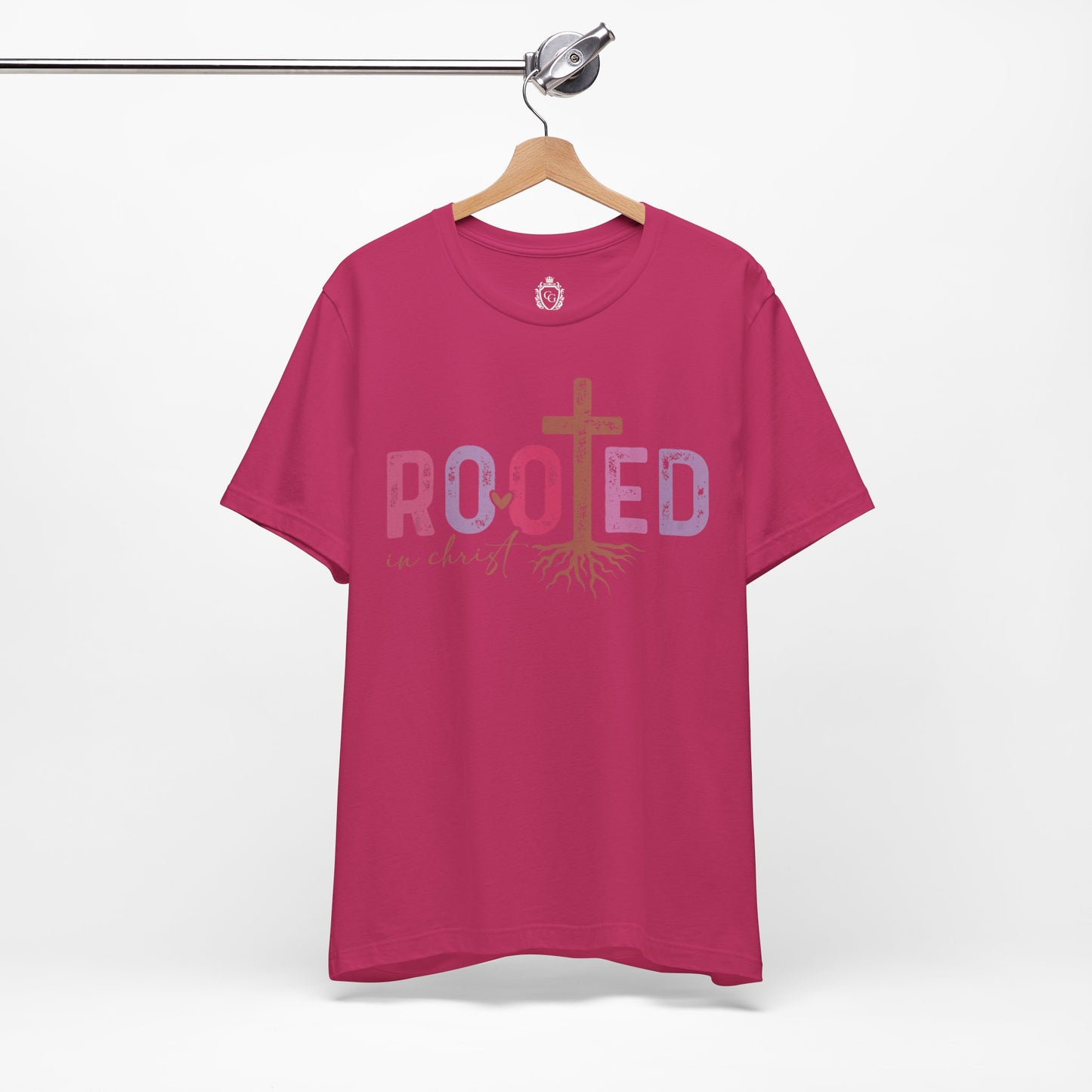 Rooted In Christ Jersey Short Sleeve Tee