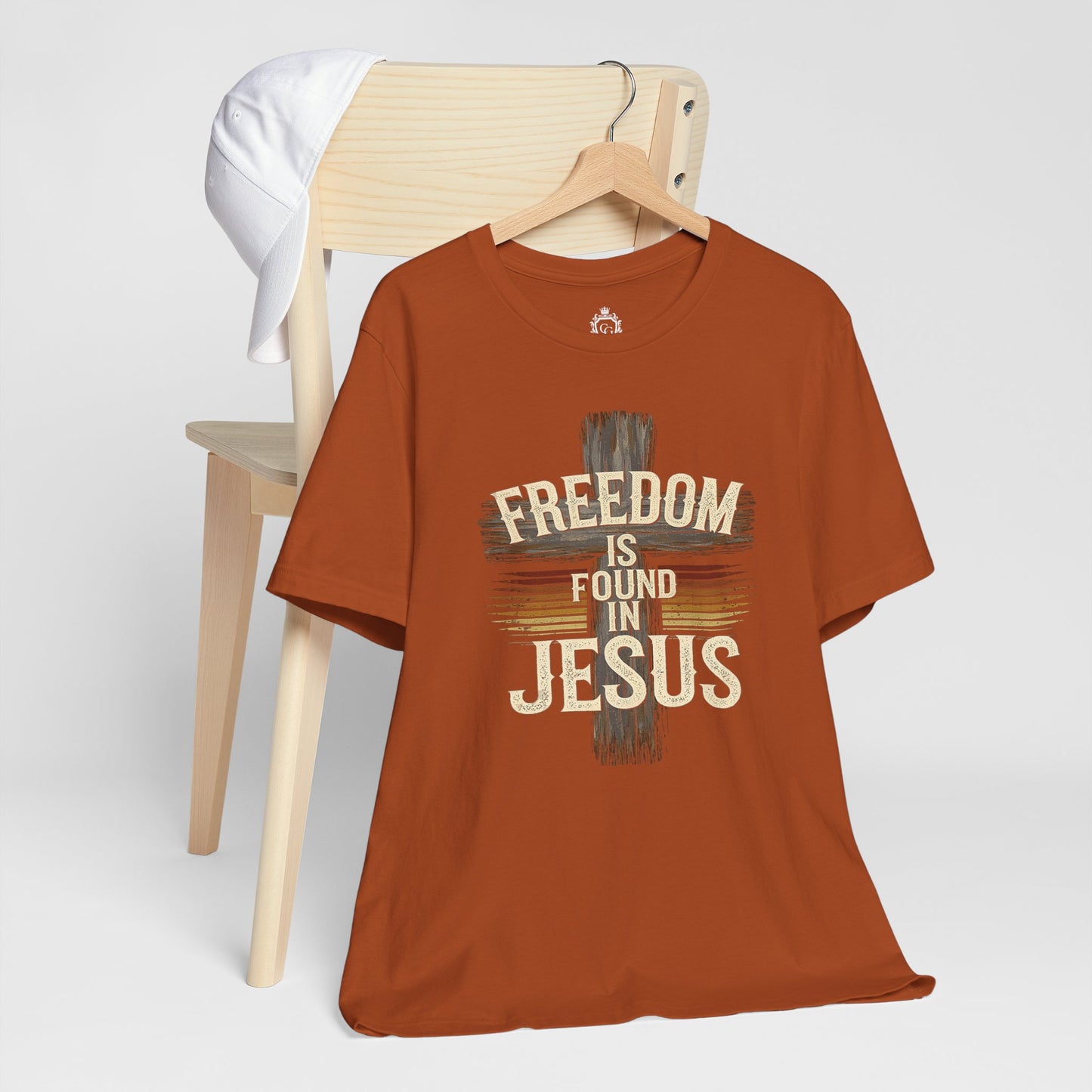 Freedom in found in Jesus Jersey Short Sleeve Tee