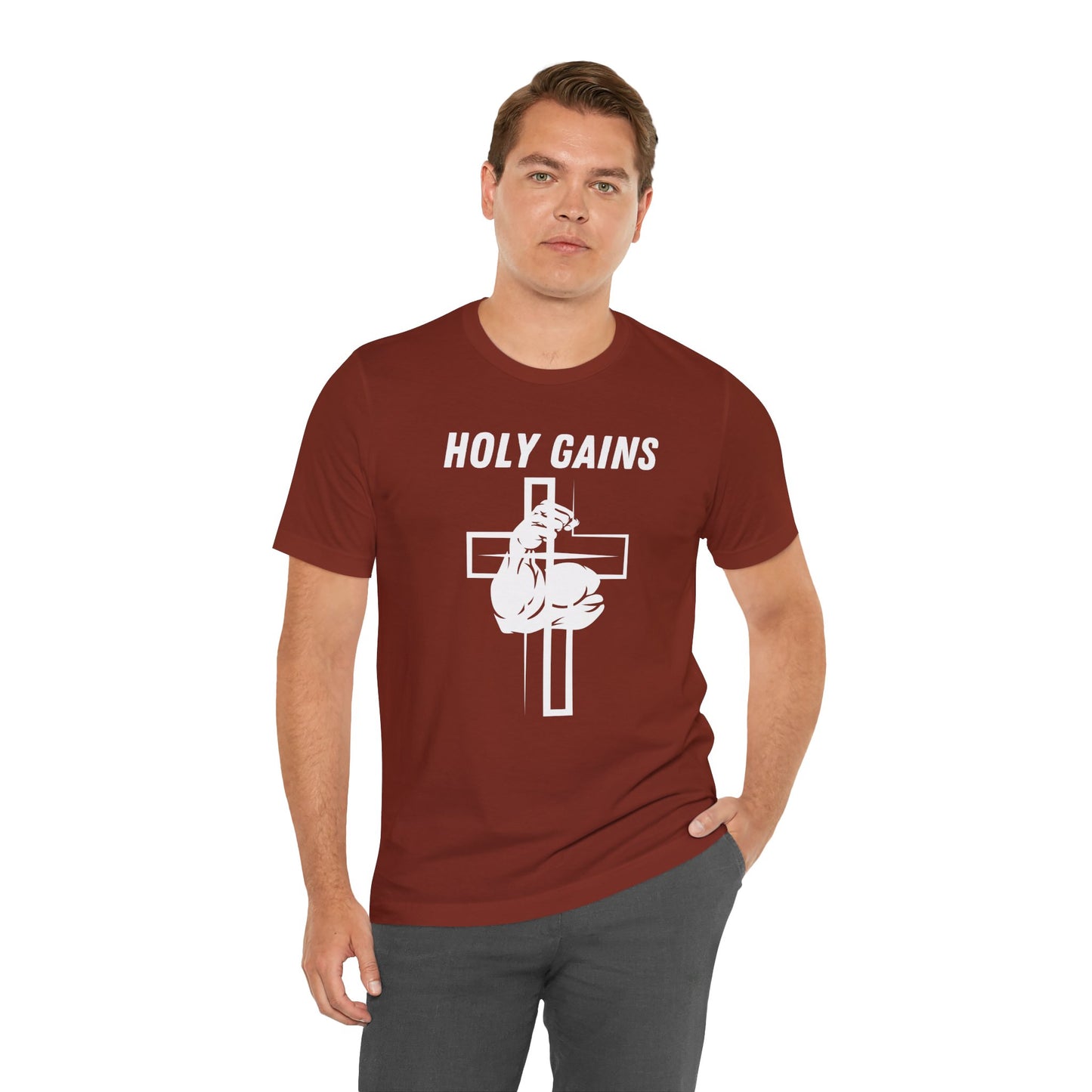Holy Gains Jersey Short Sleeve Tee