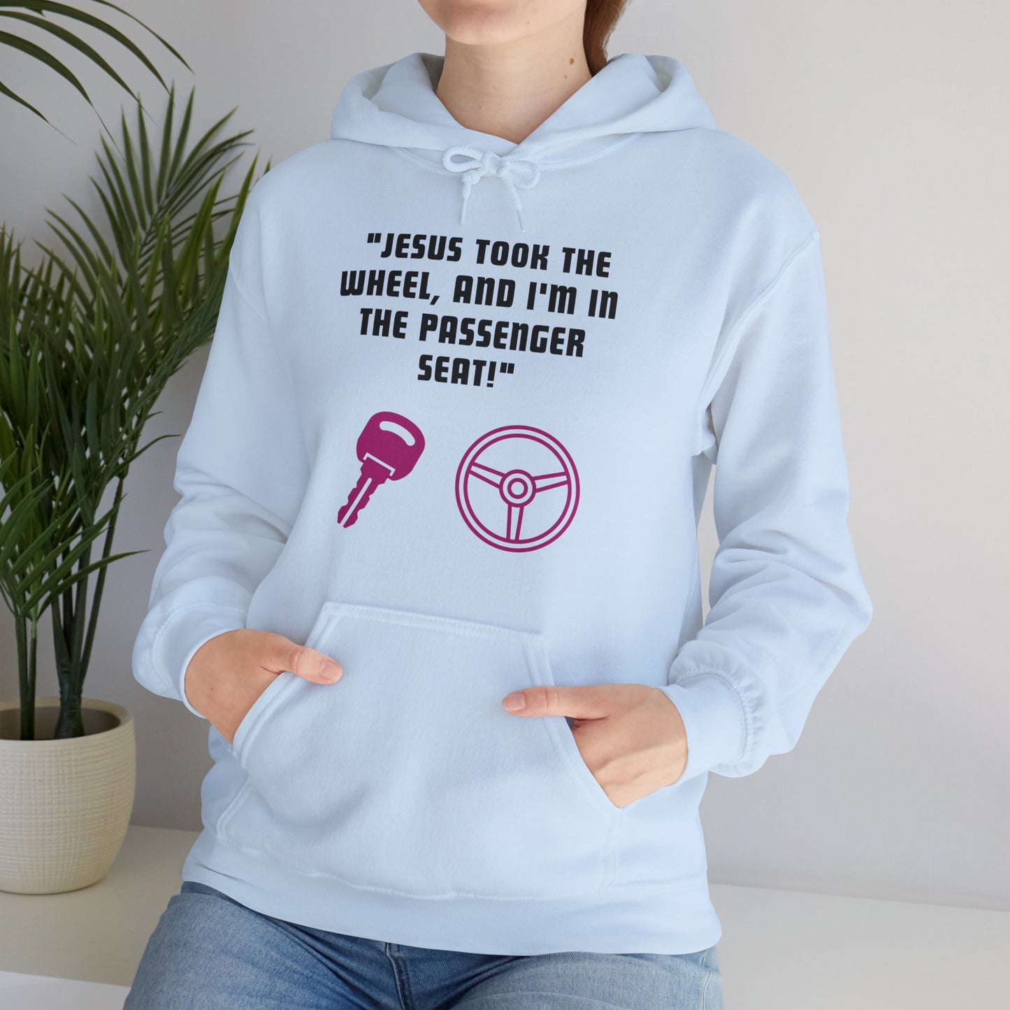 Jesus Took The Wheel Heavy Blend™ Hooded Sweatshirt