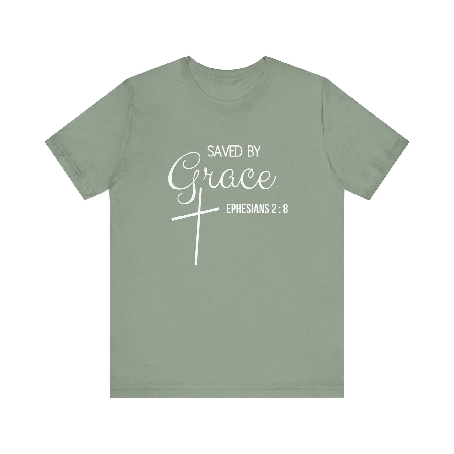 Saved By Grace Jersey Short Sleeve Tee