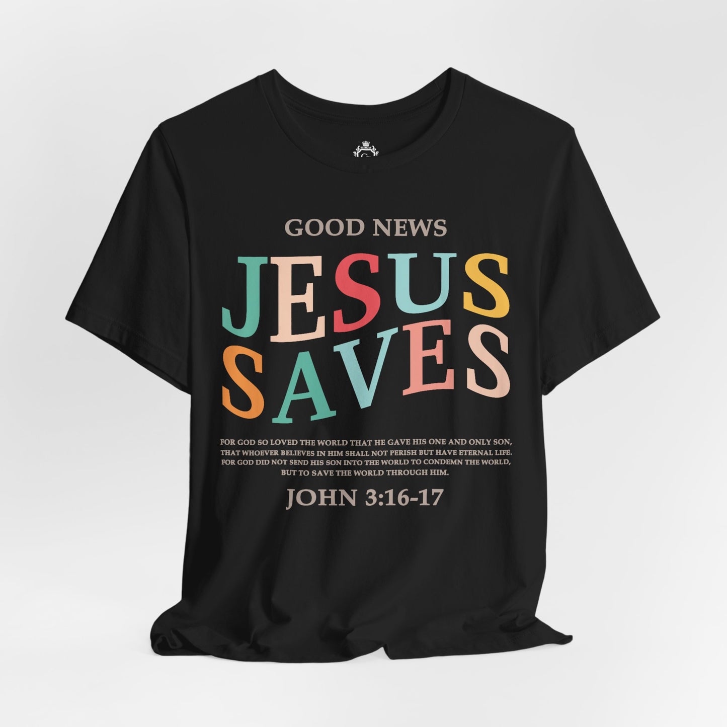 Jesus Saves Jersey Short Sleeve Tee