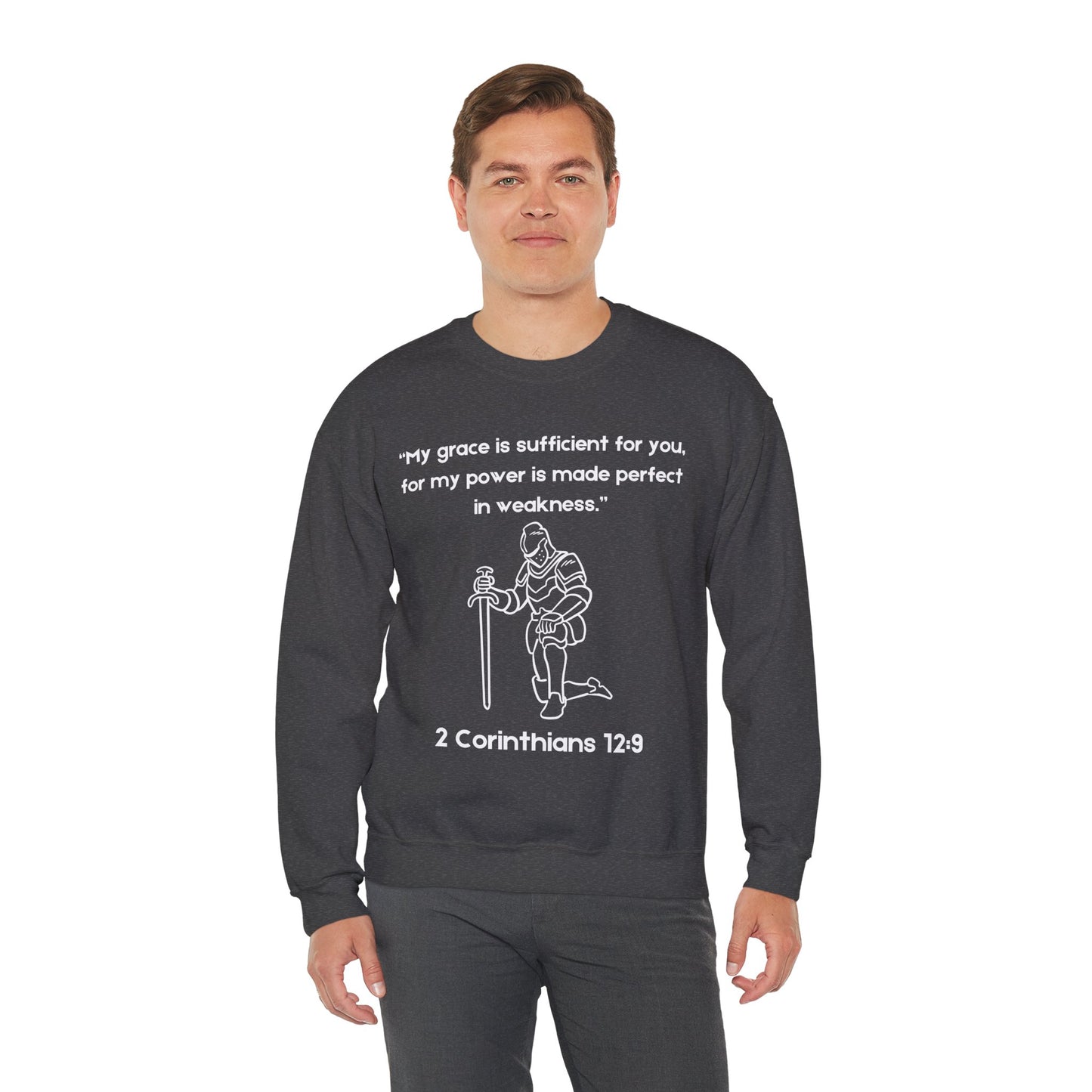 My Grace Is Sufficient Heavy Blend™ Crewneck Sweatshirt