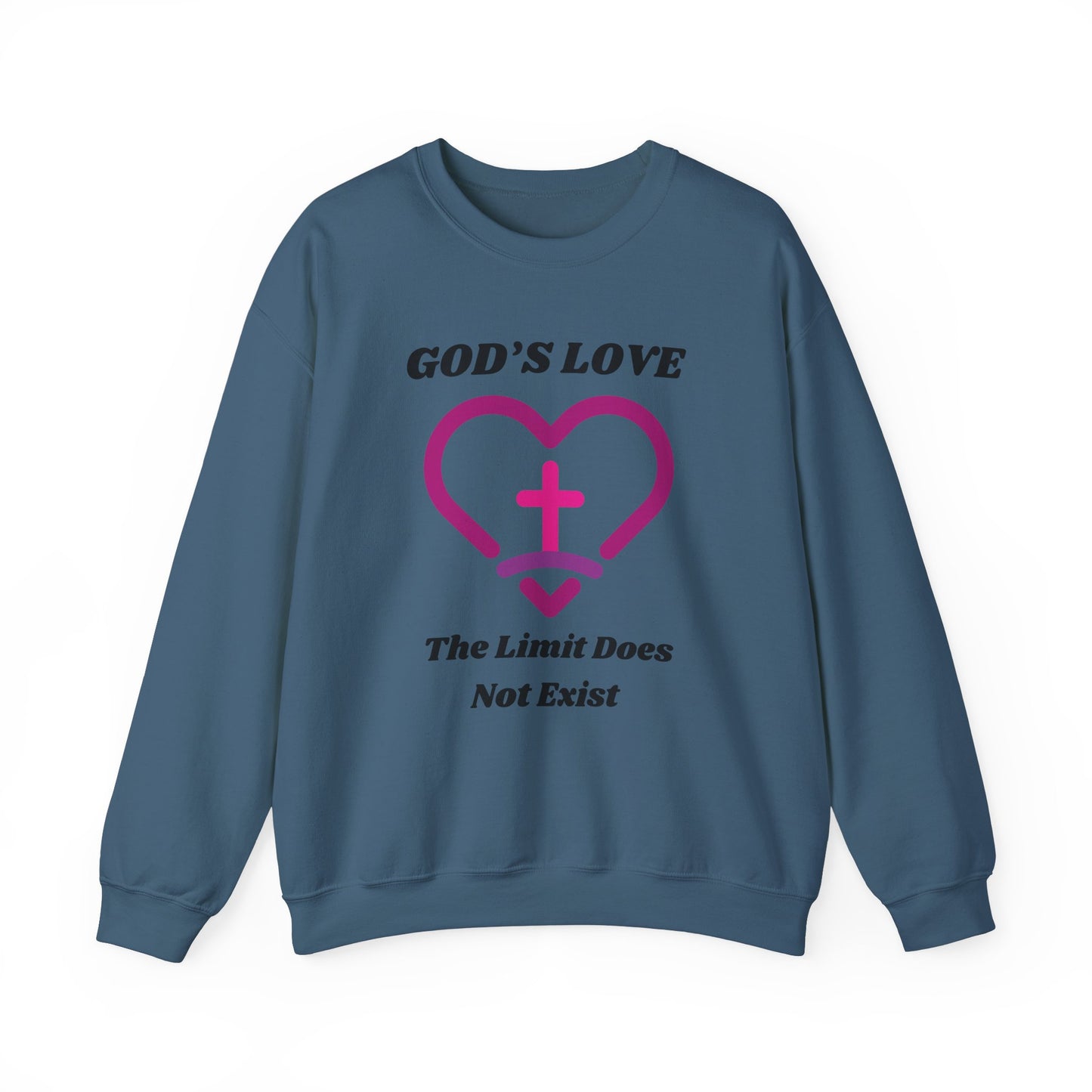 God's Love The Limit Does Not Exist Heavy Blend™ Crewneck Sweatshirt