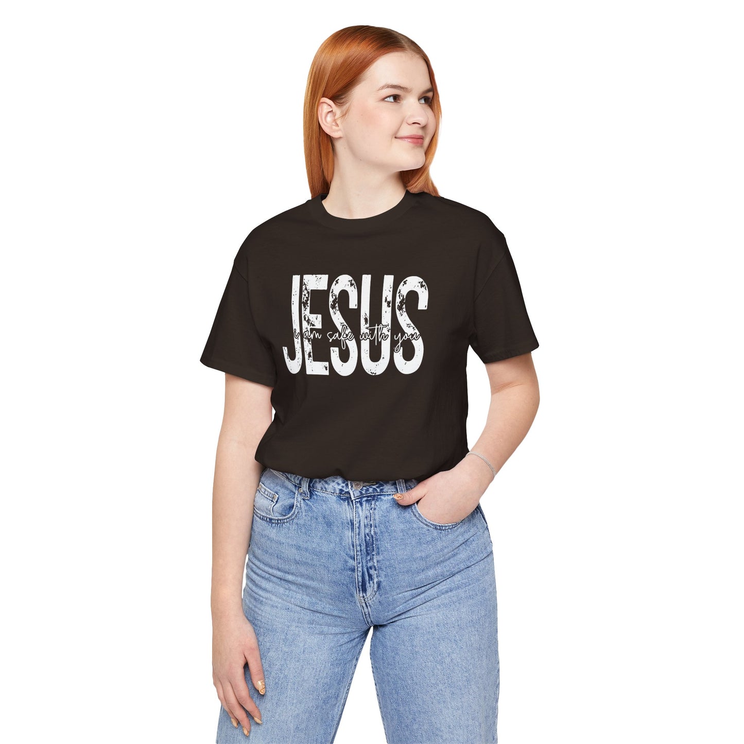 Jesus I am Safe With You Jersey Short Sleeve Tee