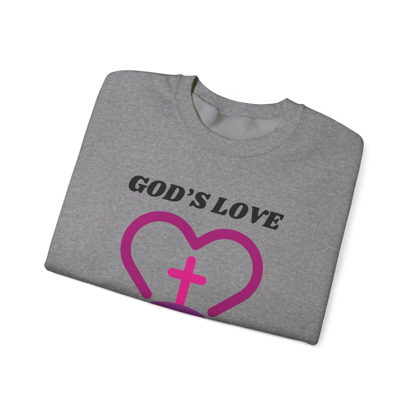 God's Love The Limit Does Not Exist Heavy Blend™ Crewneck Sweatshirt