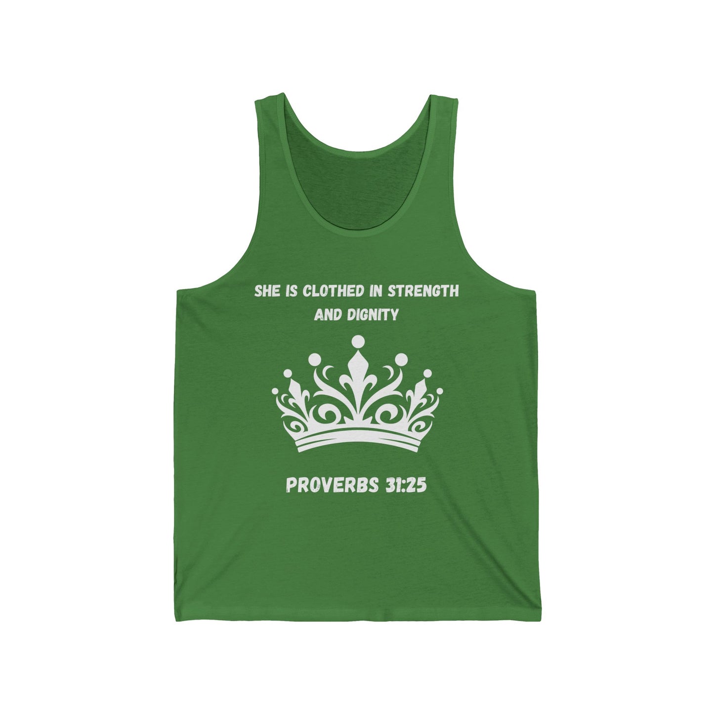 She is Clothed in Strength and Dignity Jersey Tank