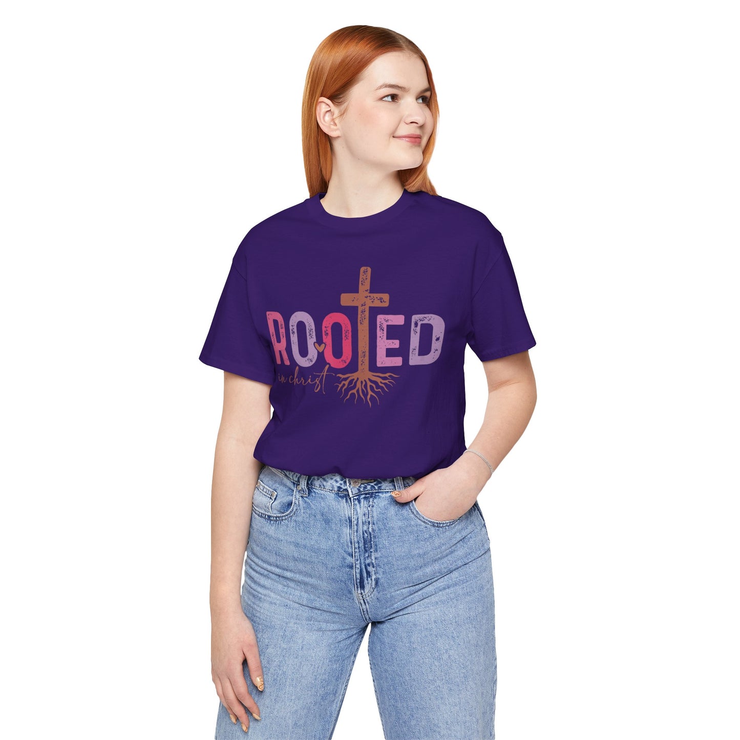 Rooted In Christ Jersey Short Sleeve Tee