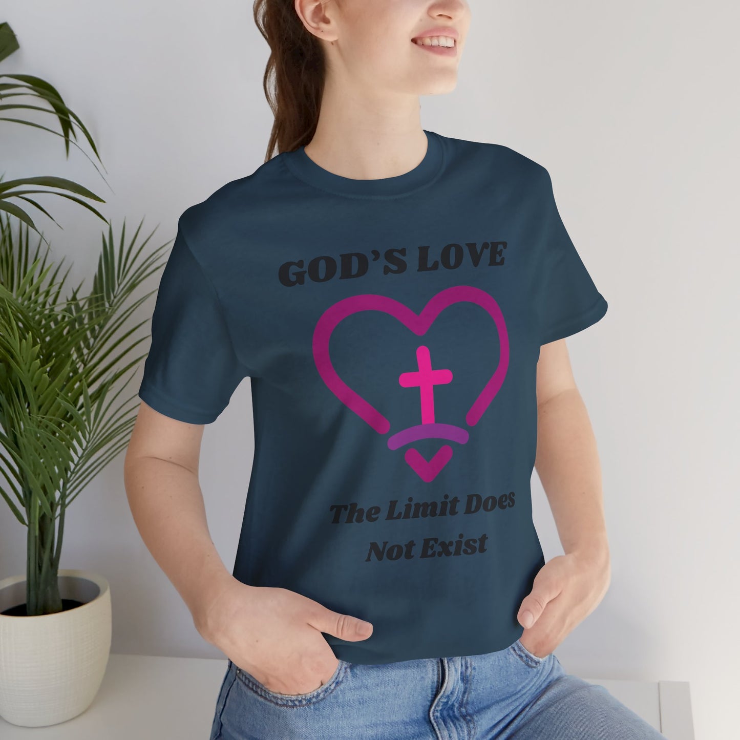 God's Love The Limit Does Not Exist Jersey Short Sleeve Tee