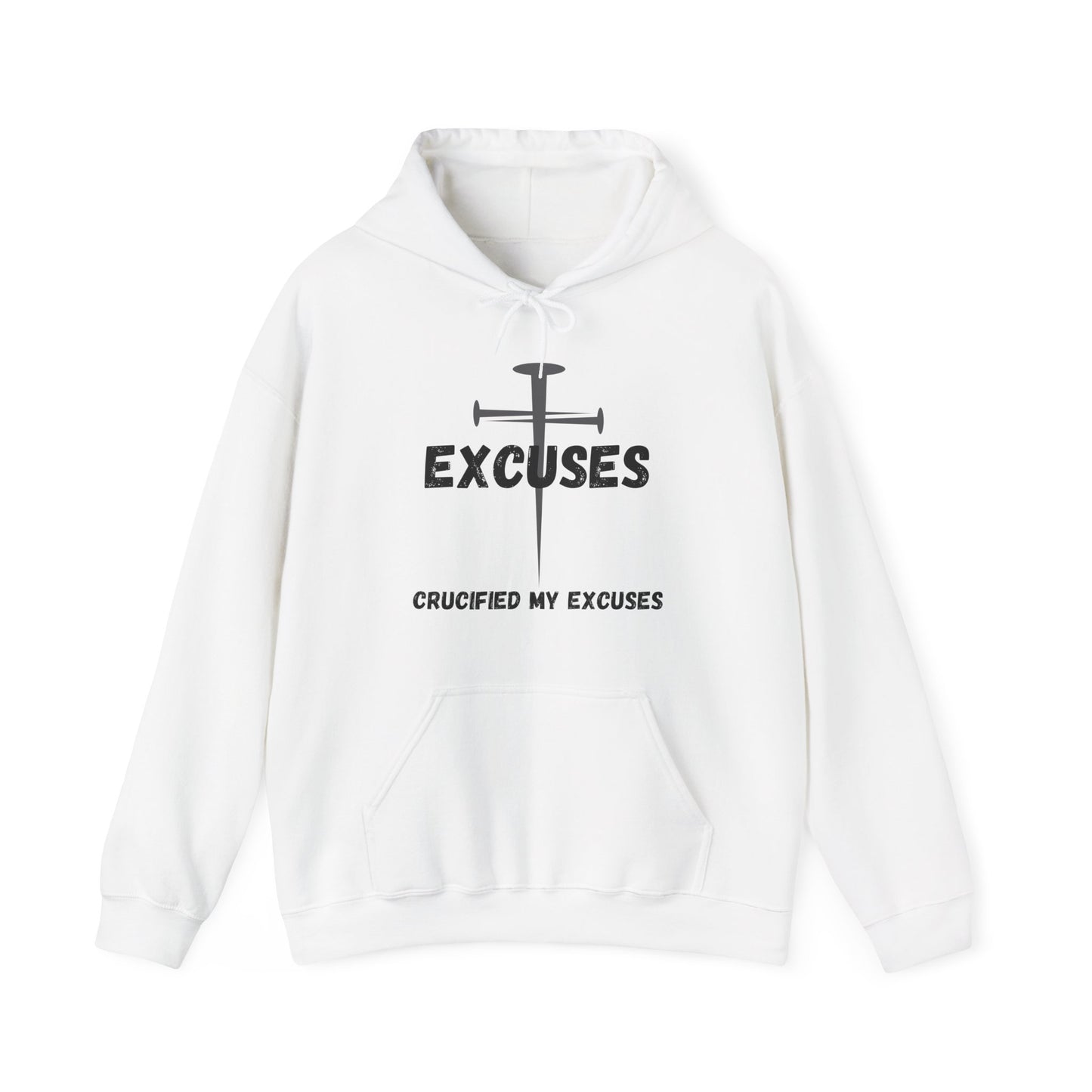 Crucified My Excuses Heavy Blend™ Hooded Sweatshirt