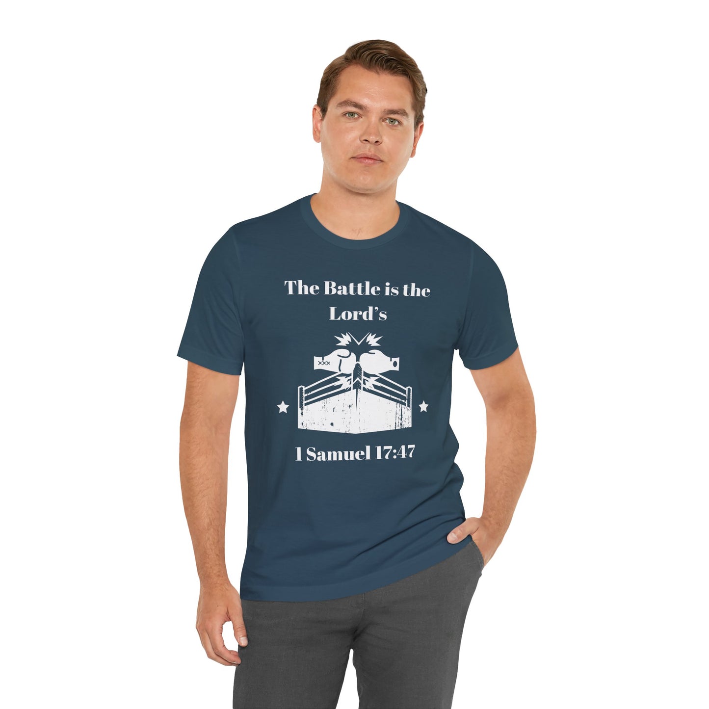 The Battle Is The Lord's Jersey Short Sleeve Tee