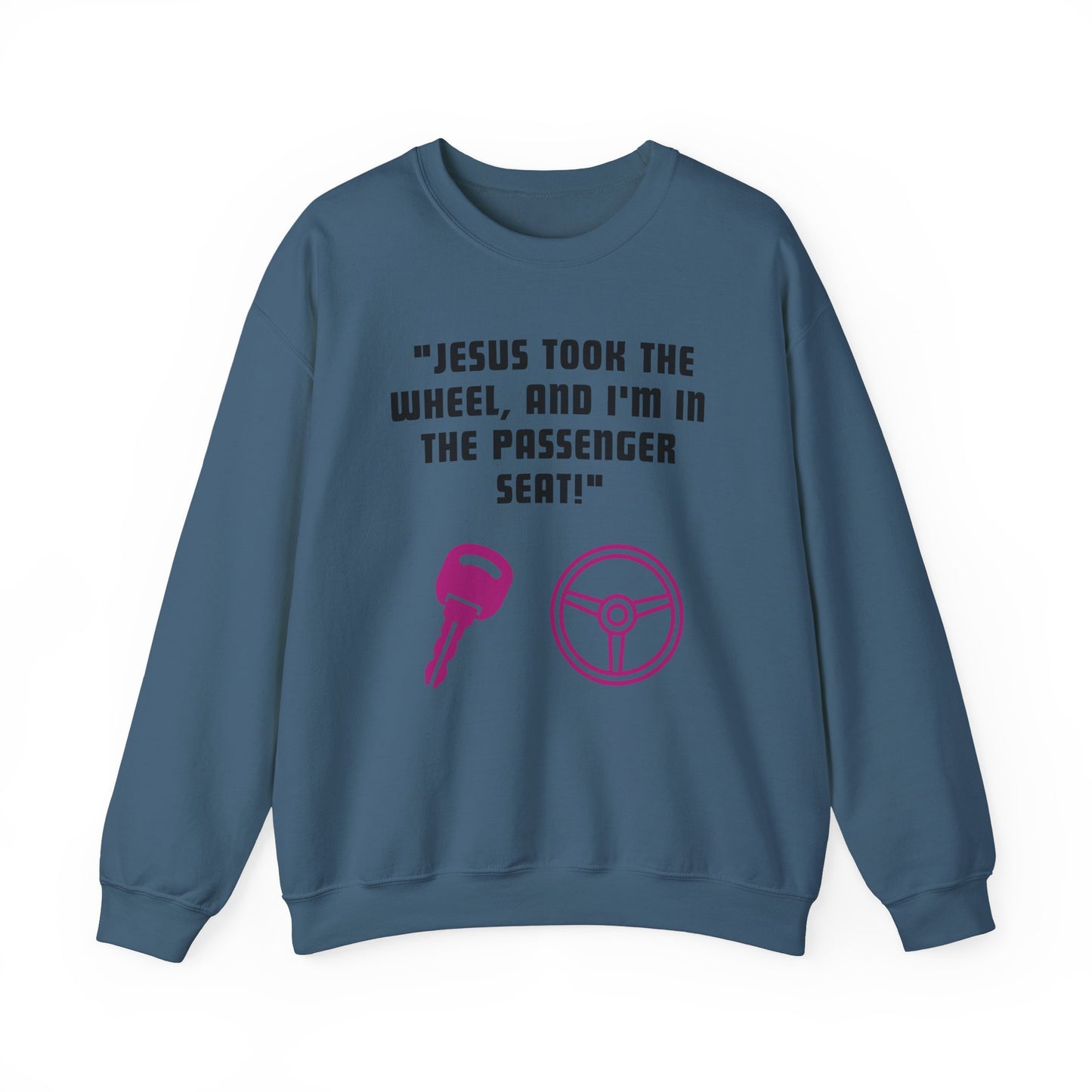 Jesus Took The Wheel Heavy Blend™ Crewneck Sweatshirt