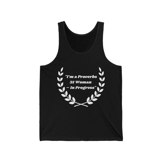 Proverbs 31 Woman In Progress Jersey Tank