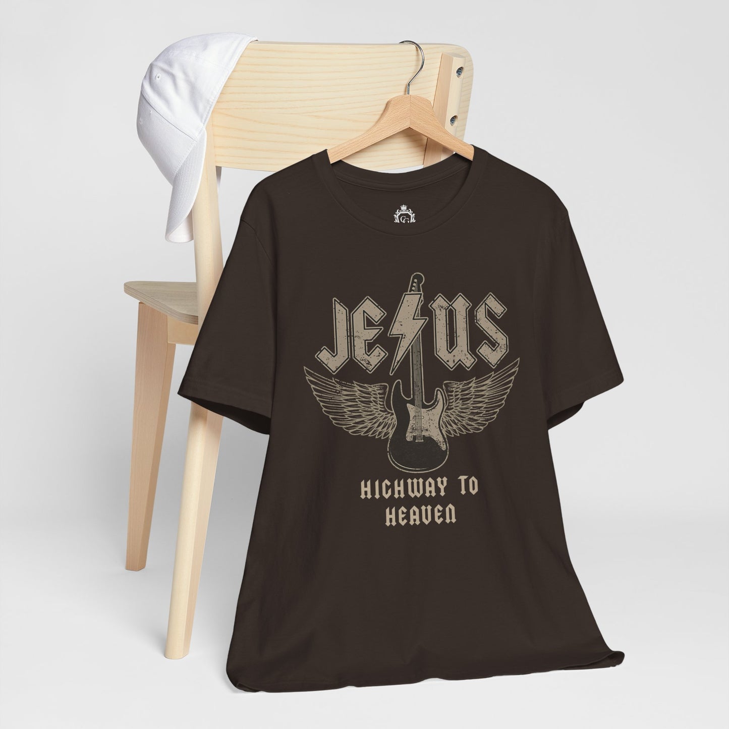 Jesus Highway To Heaven Jersey Short Sleeve Tee