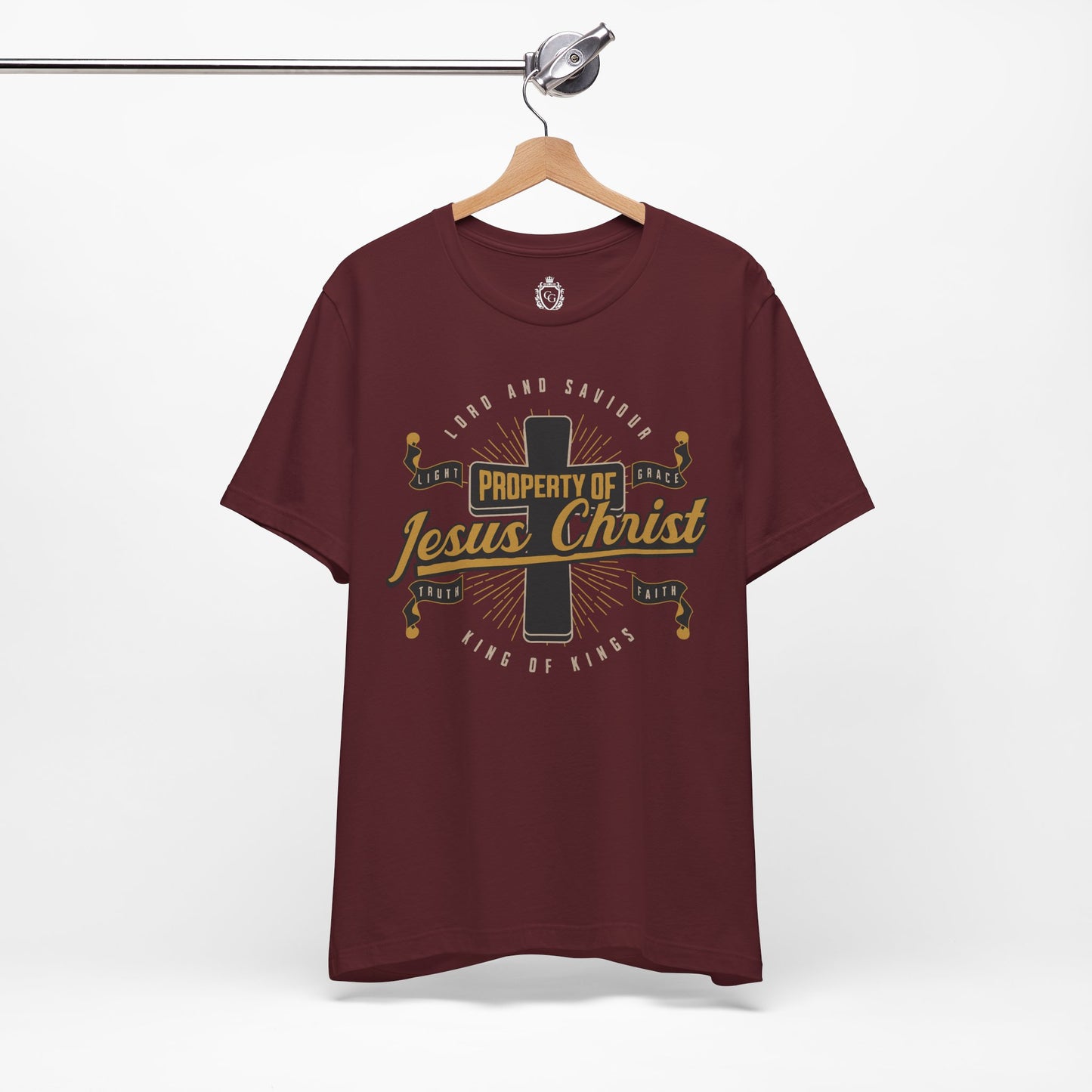 Property Of Jesus Christ Jersey Short Sleeve Tee
