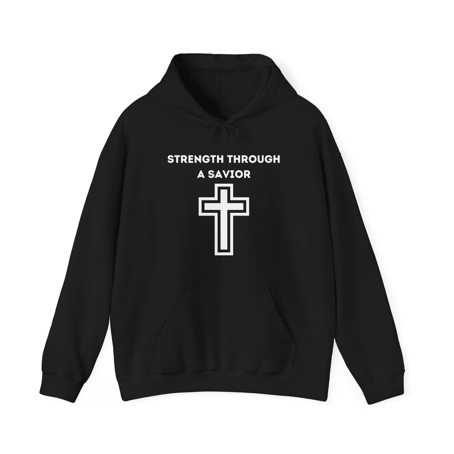 Strength Through A Savior Heavy Blend™ Hooded Sweatshirt