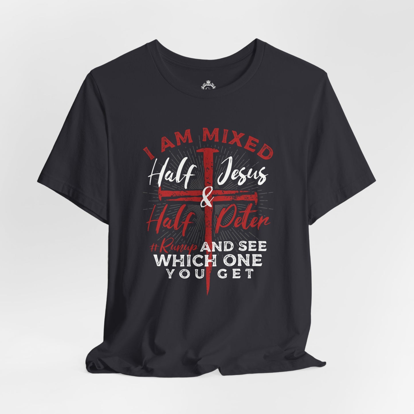 Half Jesus Half Peter Jersey Short Sleeve Tee