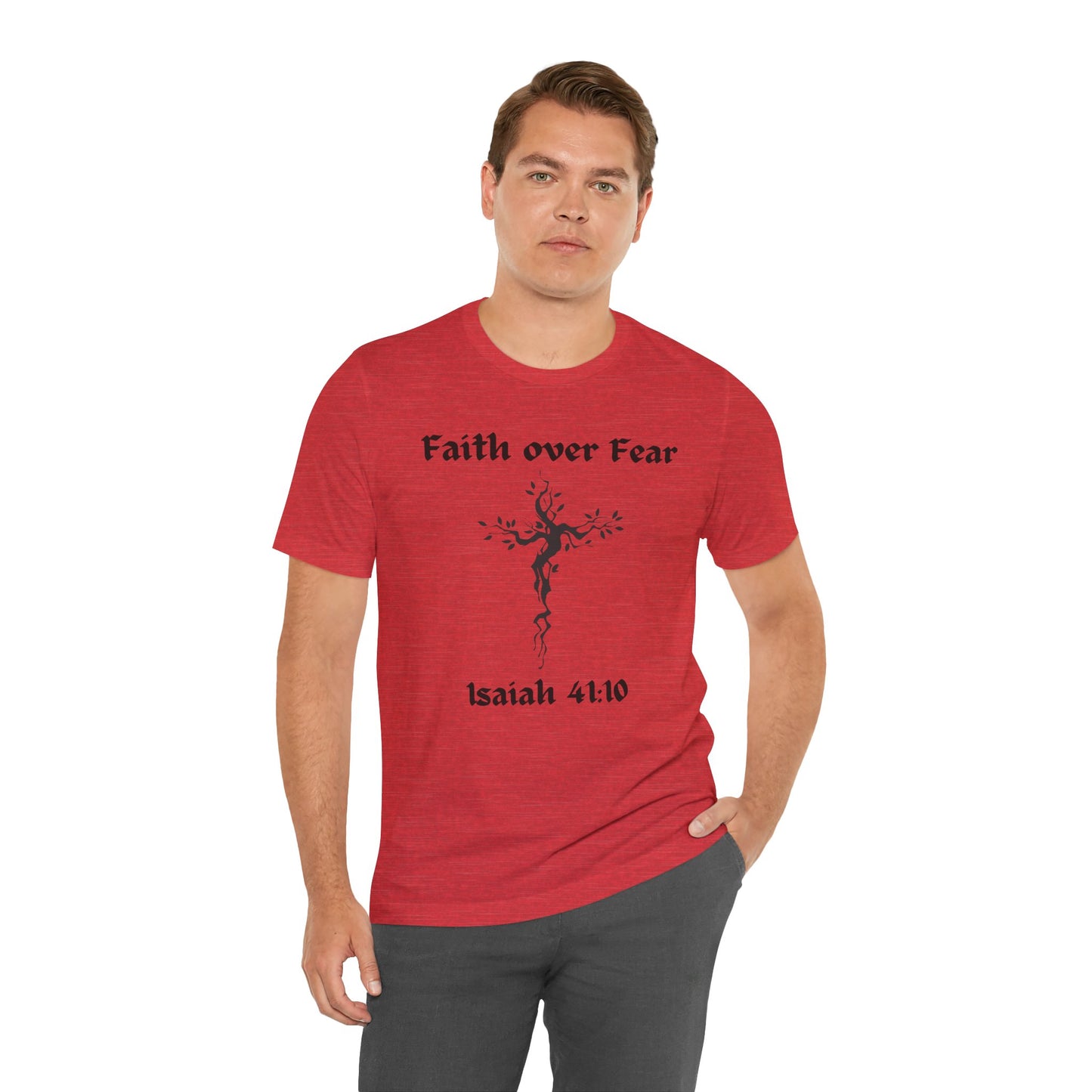 Faith Over Fear Jersey Short Sleeve Tee