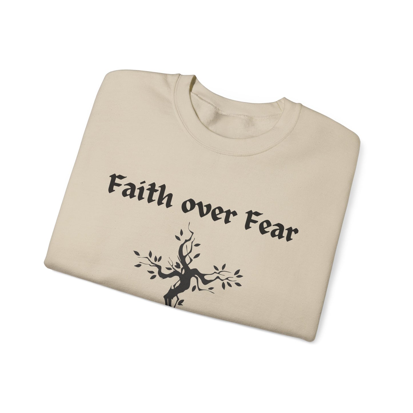 Faith over Fear Heavy Blend™ Crewneck Sweatshirt