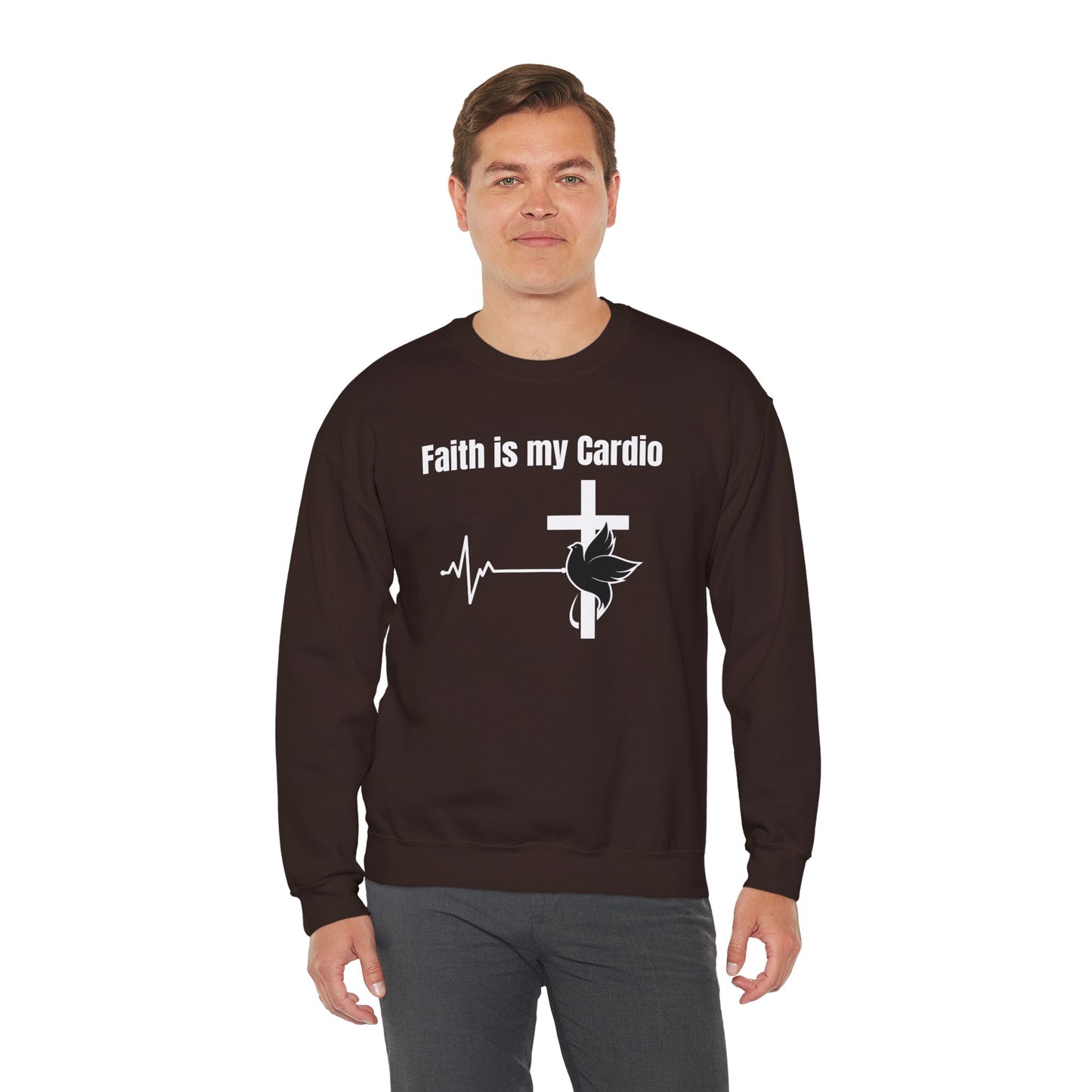 Men's Sweatshirt - Faith Is My Cardio