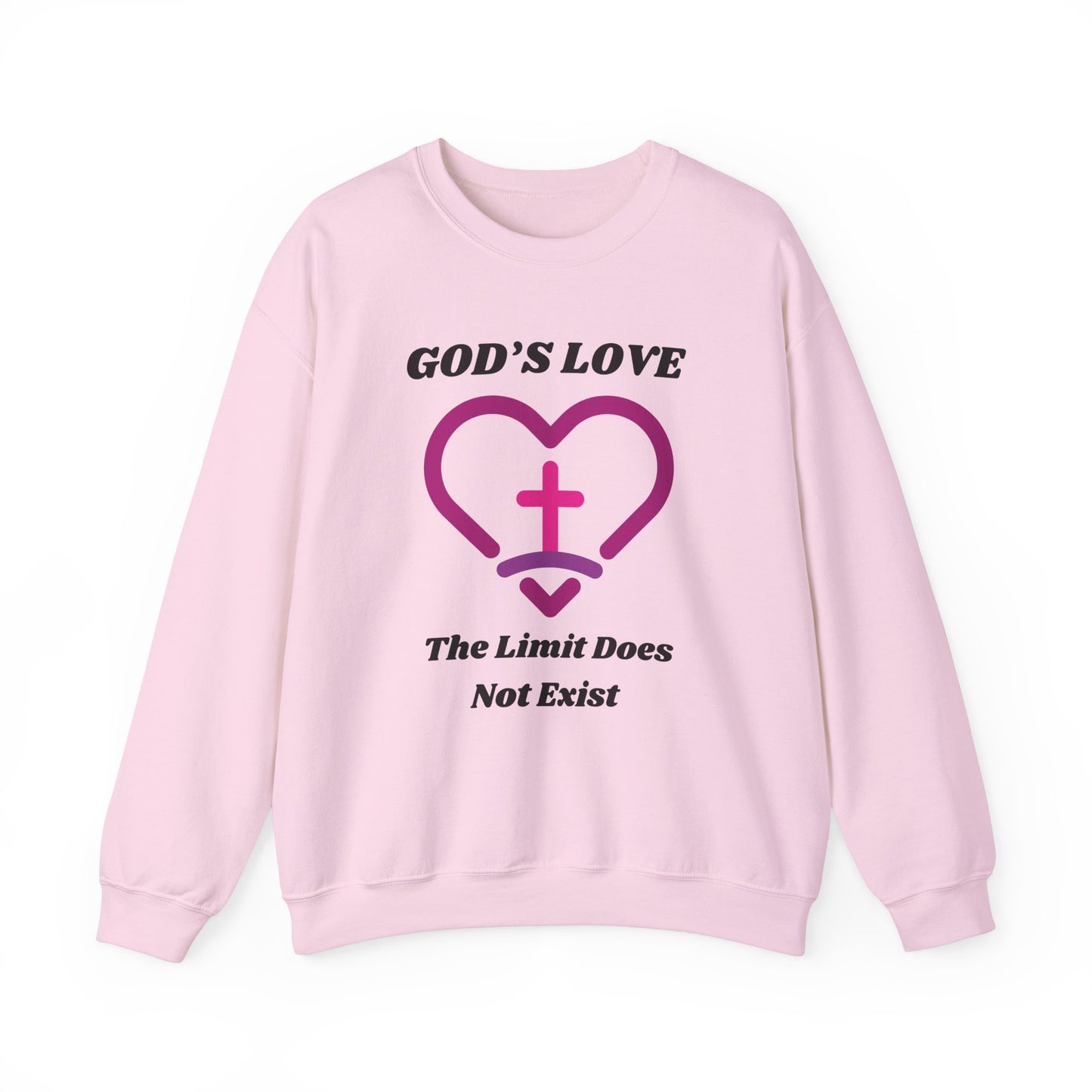 God's Love The Limit Does Not Exist Heavy Blend™ Crewneck Sweatshirt