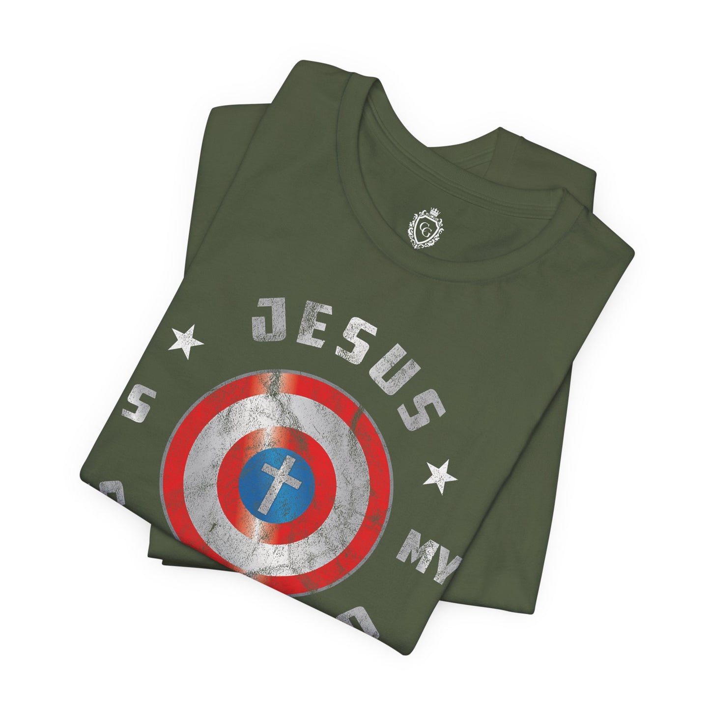 Jesus Is My Super Hero Jersey Short Sleeve Tee