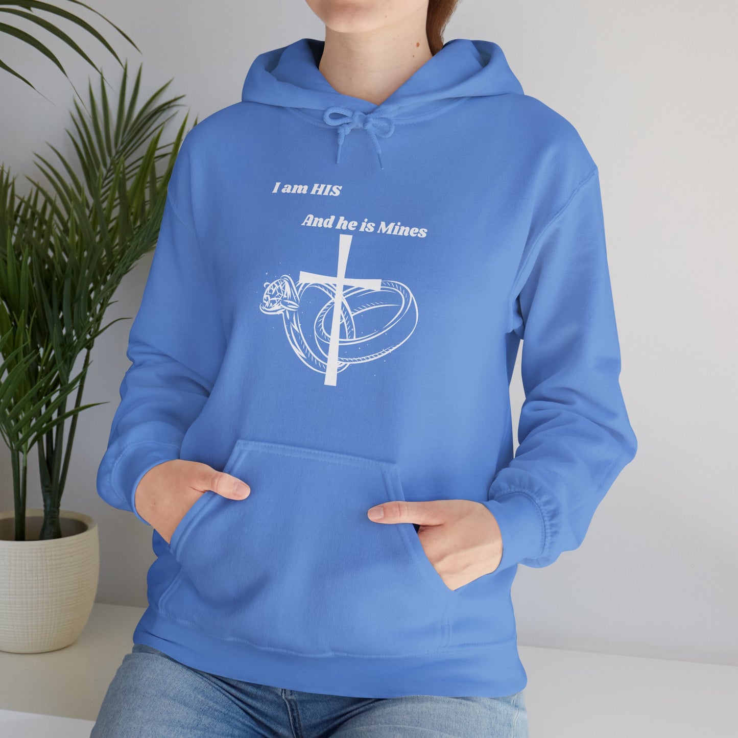 I am His And He Is Mines Heavy Blend™ Hooded Sweatshirt