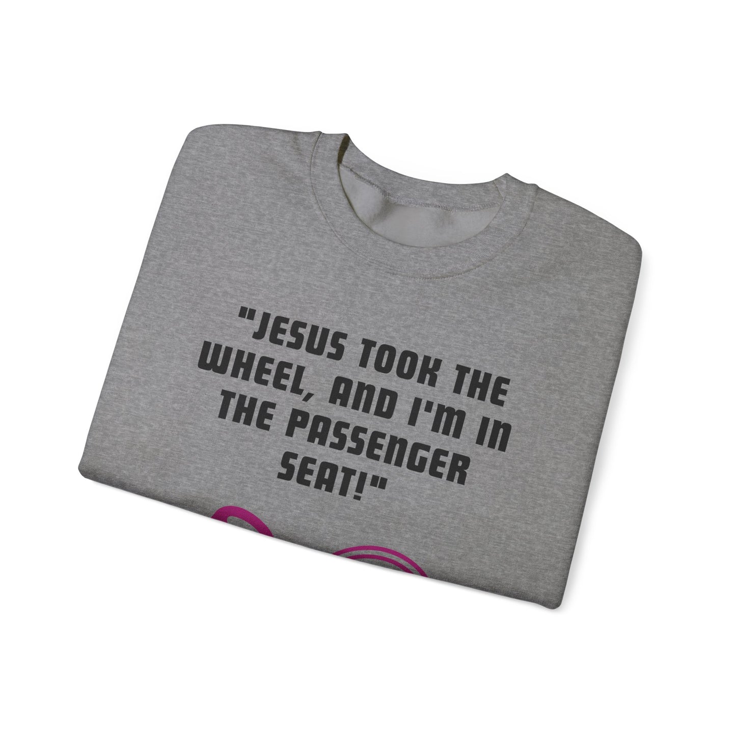 Jesus Took The Wheel Heavy Blend™ Crewneck Sweatshirt