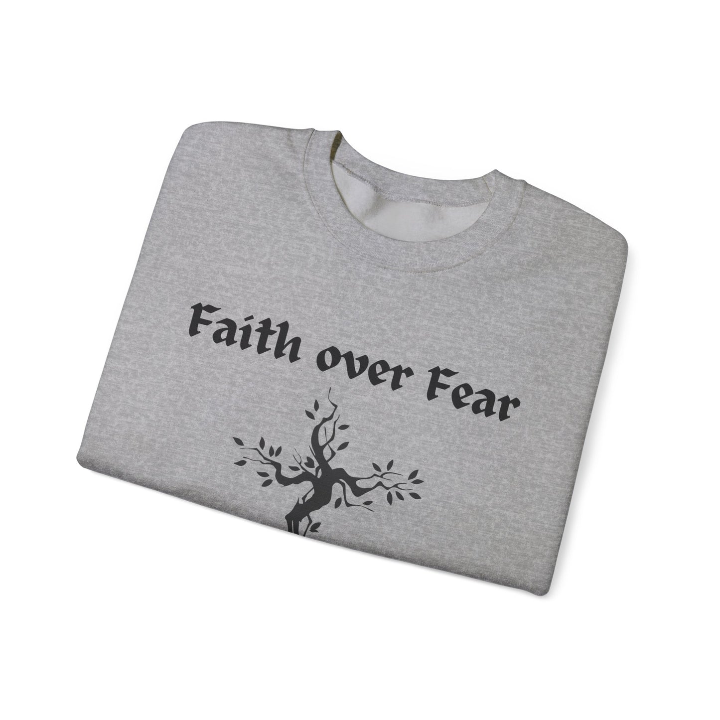 Faith over Fear Heavy Blend™ Crewneck Sweatshirt