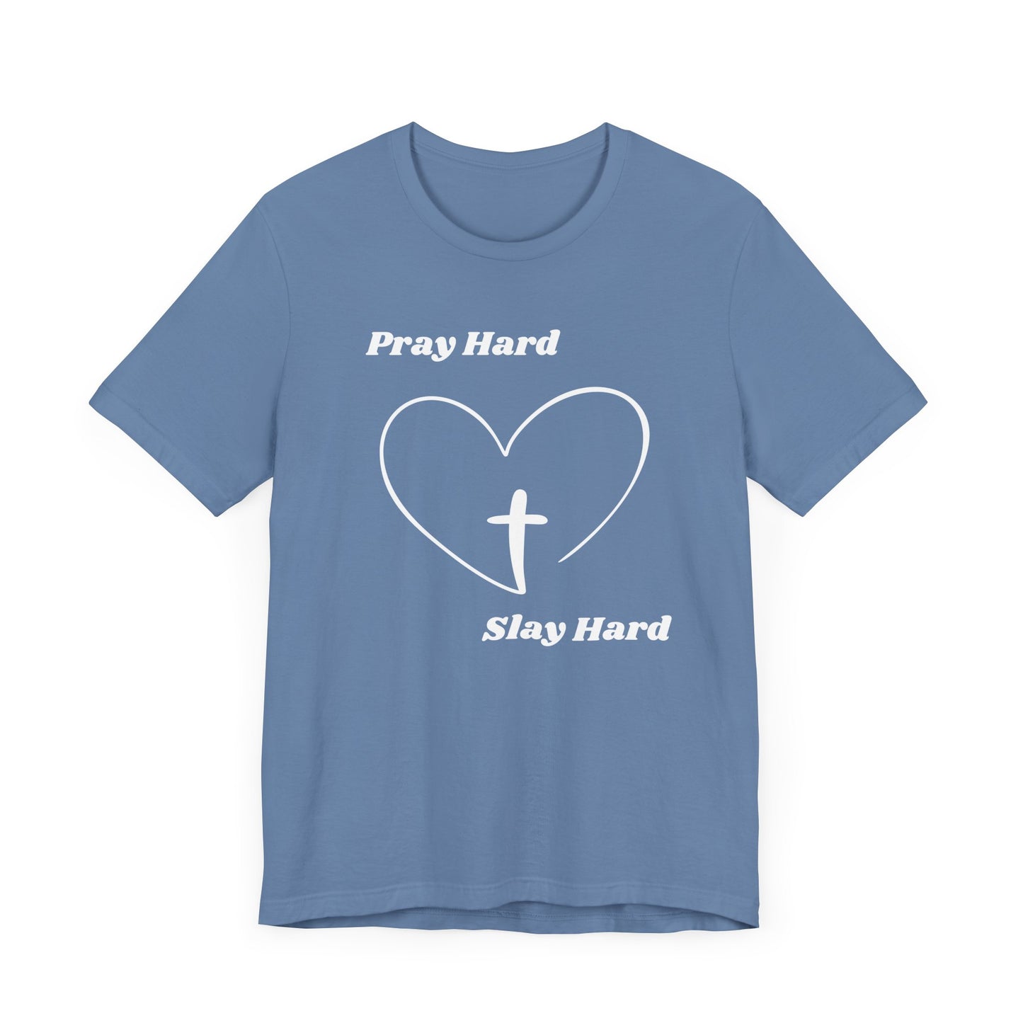 Pray Hard Slay Hard Jersey Short Sleeve Tee