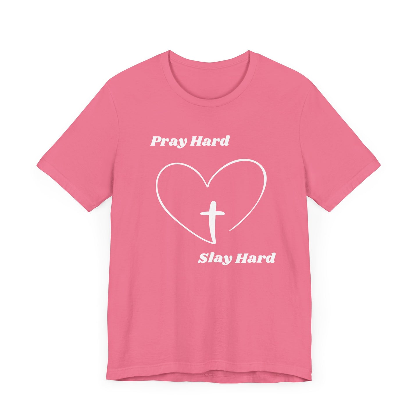 Pray Hard Slay Hard Jersey Short Sleeve Tee