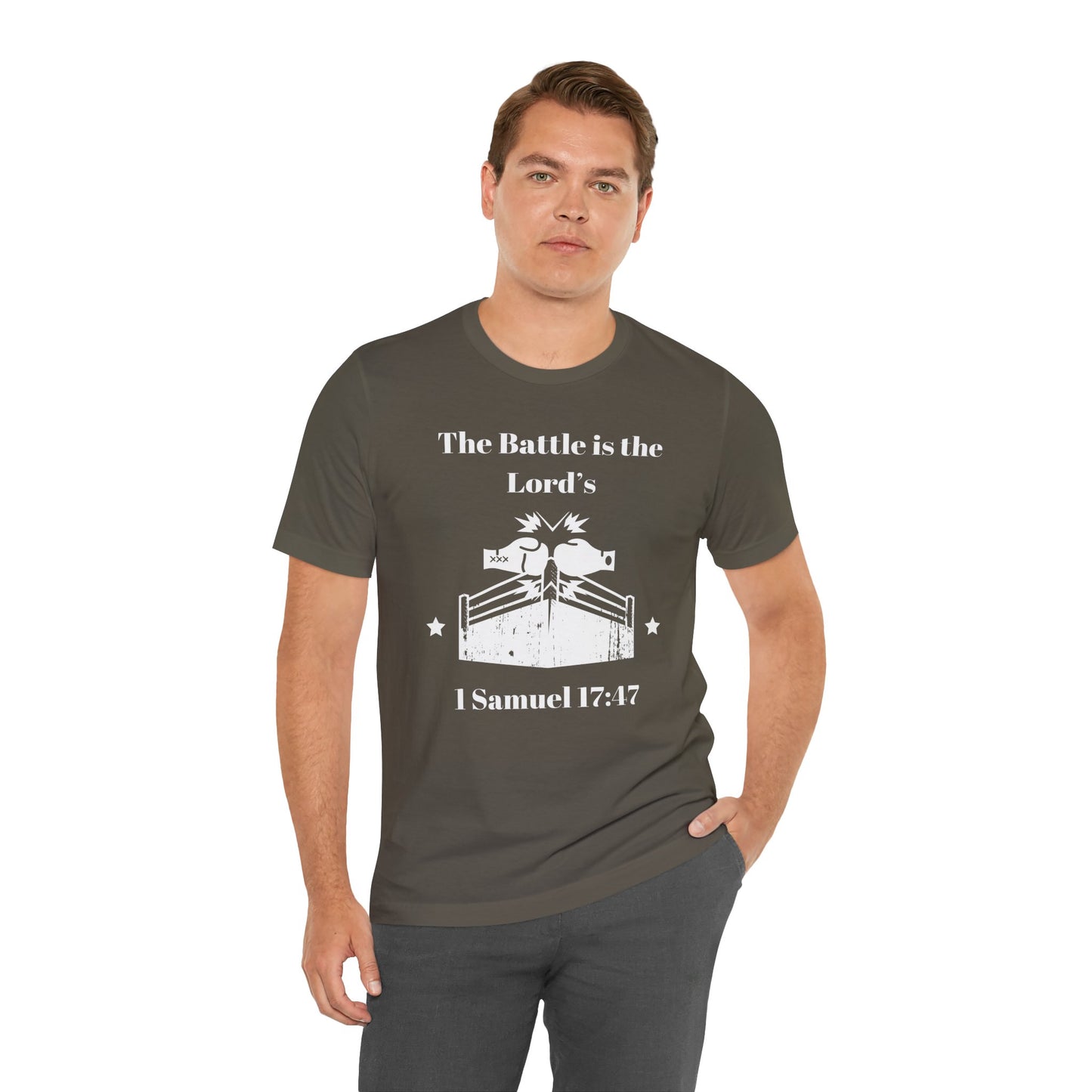 The Battle Is The Lord's Jersey Short Sleeve Tee