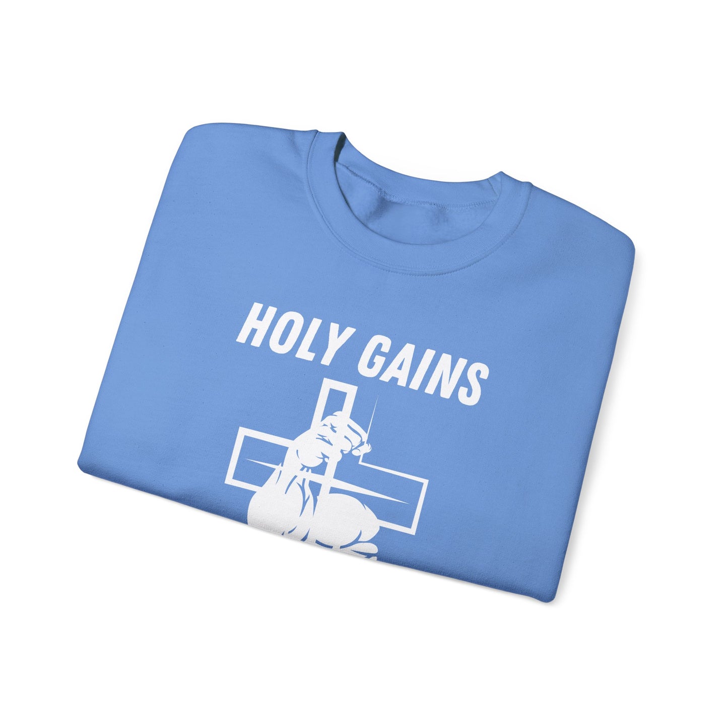 Crewneck Sweatshirt - Holy Gains Fitness Design