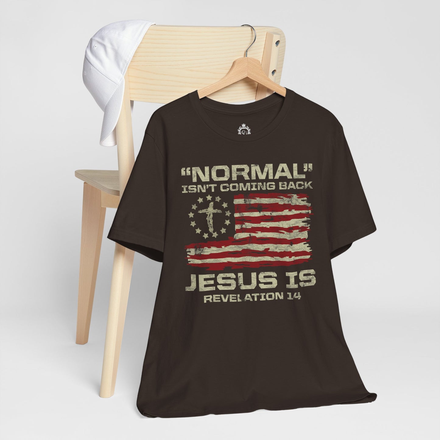 Normal Isn't Coming Back Jesus Is Jersey Short Sleeve Tee