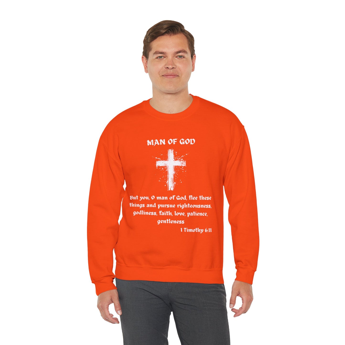 Man Of God Heavy Blend™ Crewneck Sweatshirt