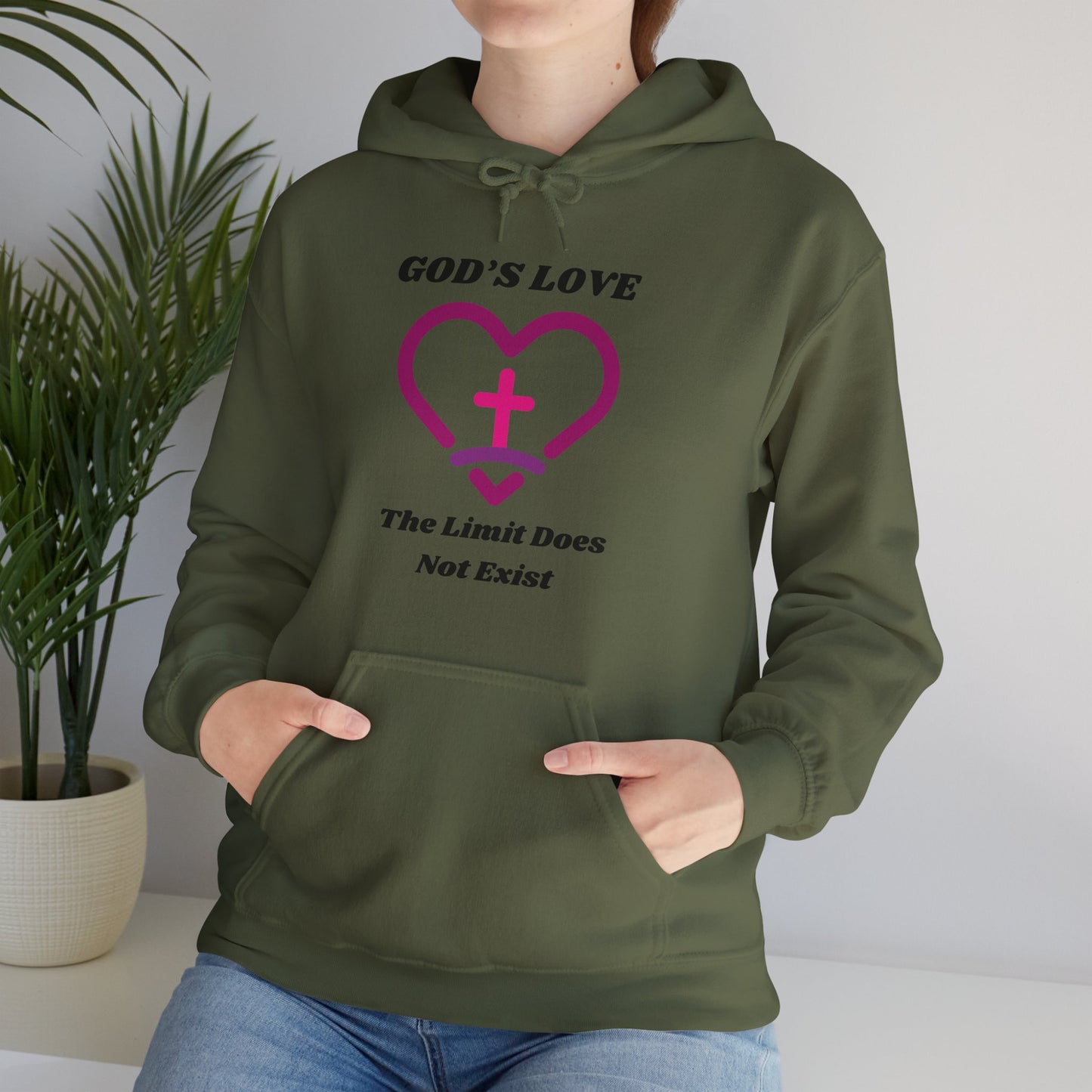 God's Love The Limit Does Not Exist Heavy Blend™ Hooded Sweatshirt