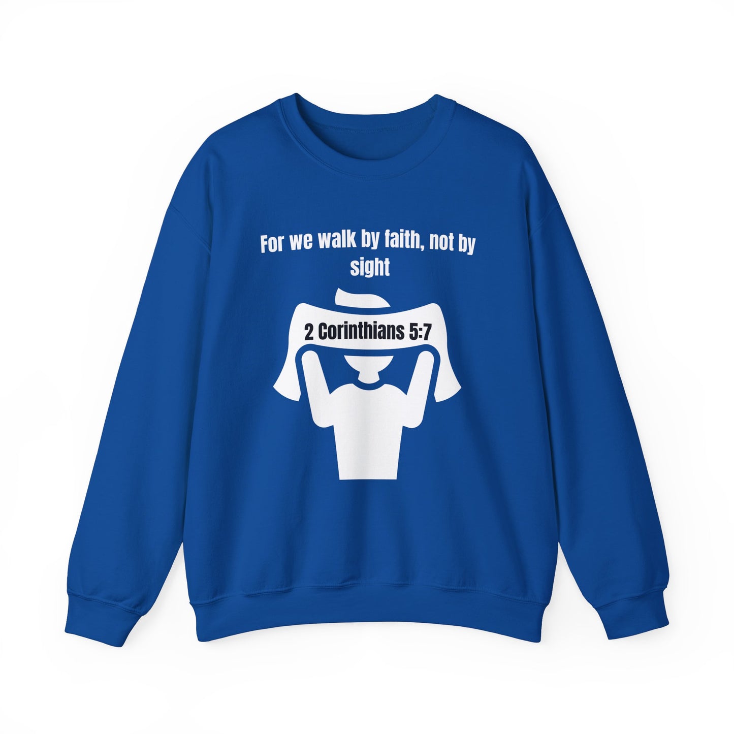 Walk by Faith Heavy Blend™ Crewneck Sweatshirt