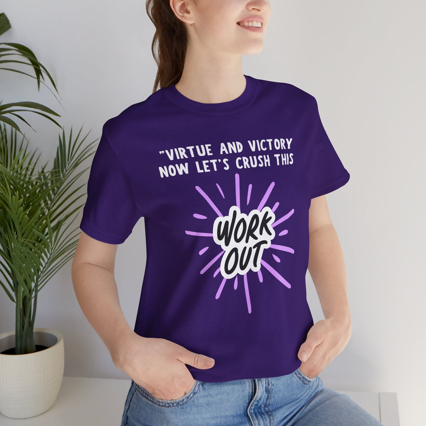 Virtue And Victory Workout Jersey Short Sleeve Tee