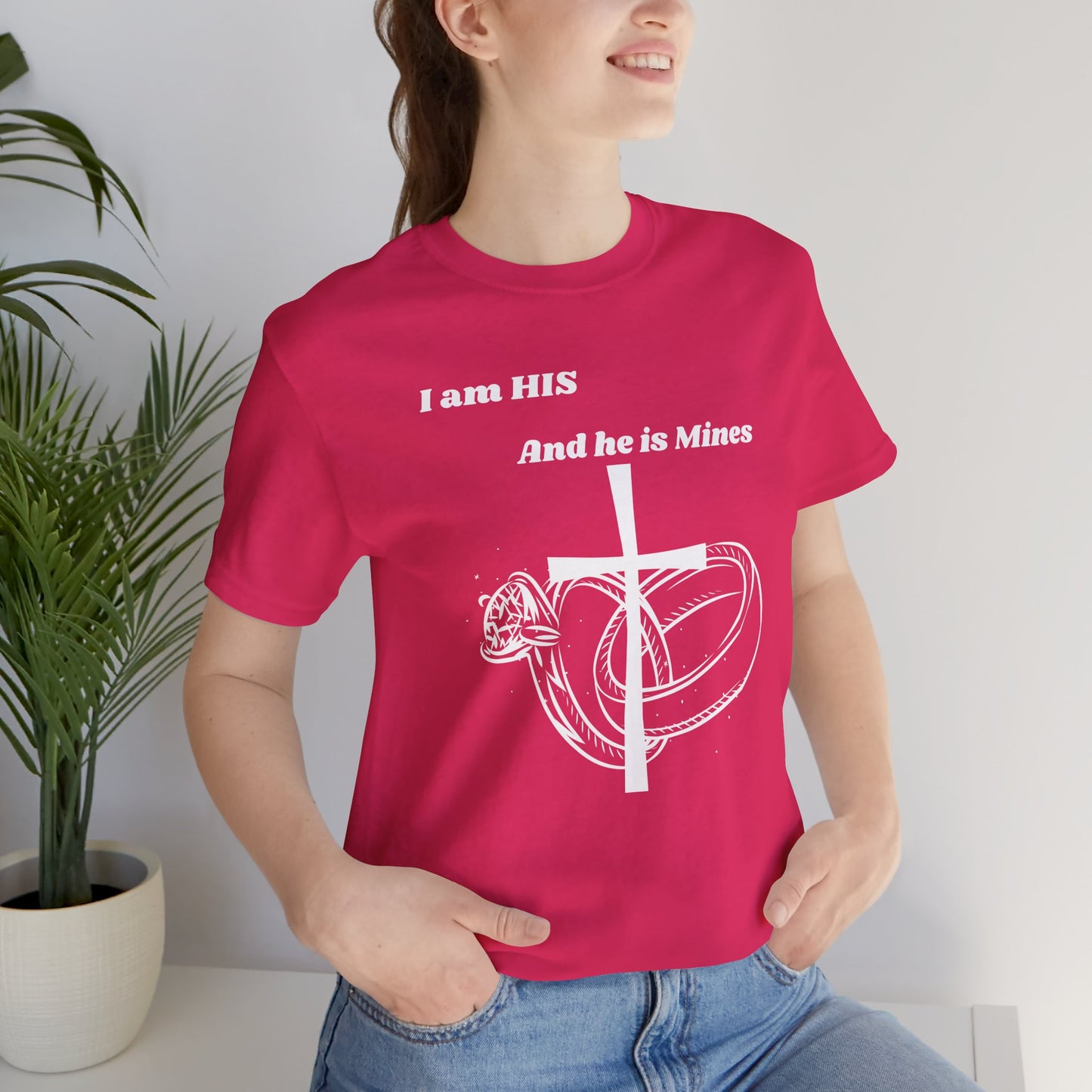 I Am His And He Is Mines Jersey Short Sleeve Tee