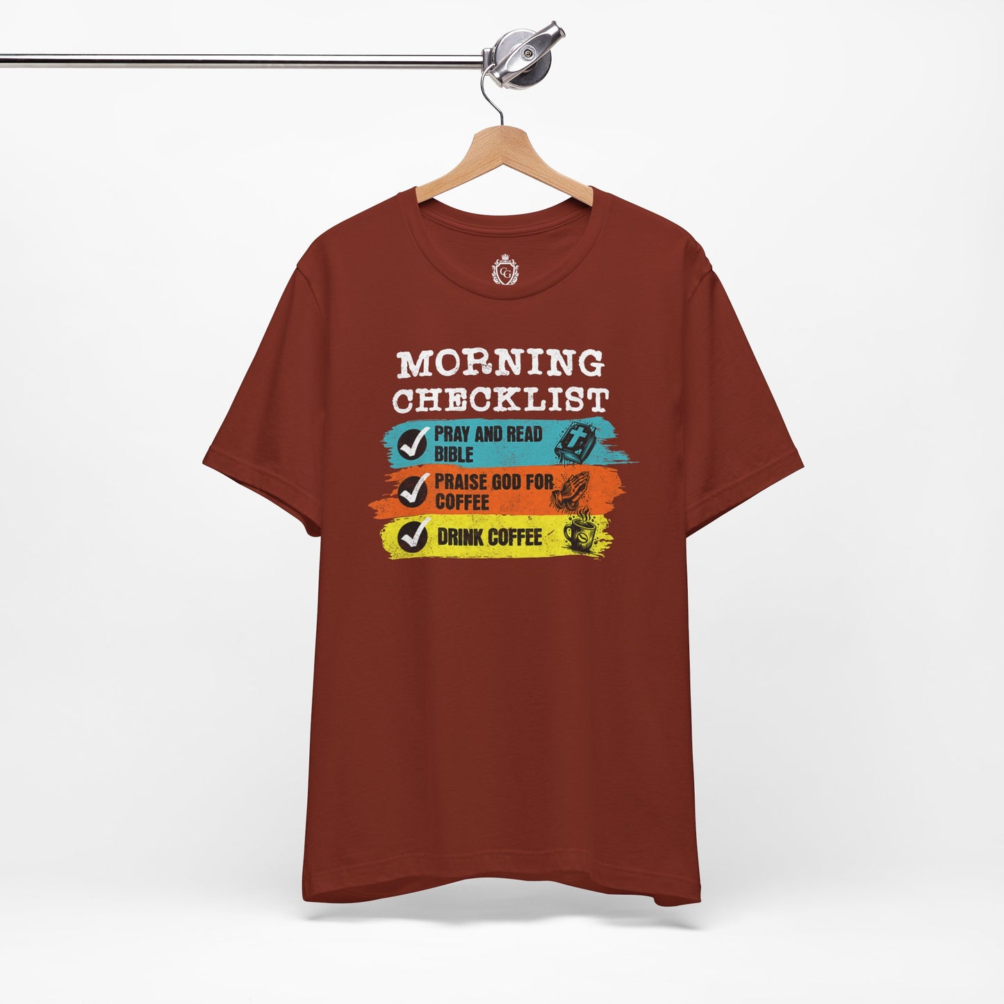 Morning Checklist Jersey Short Sleeve Tee