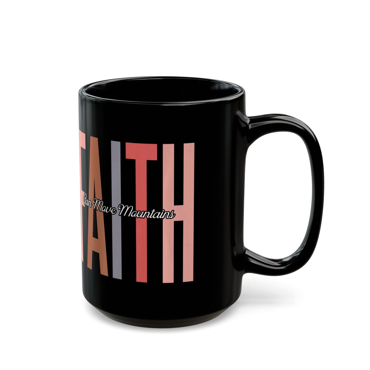 Faith Over Fear Black Mug (11oz, 15oz)