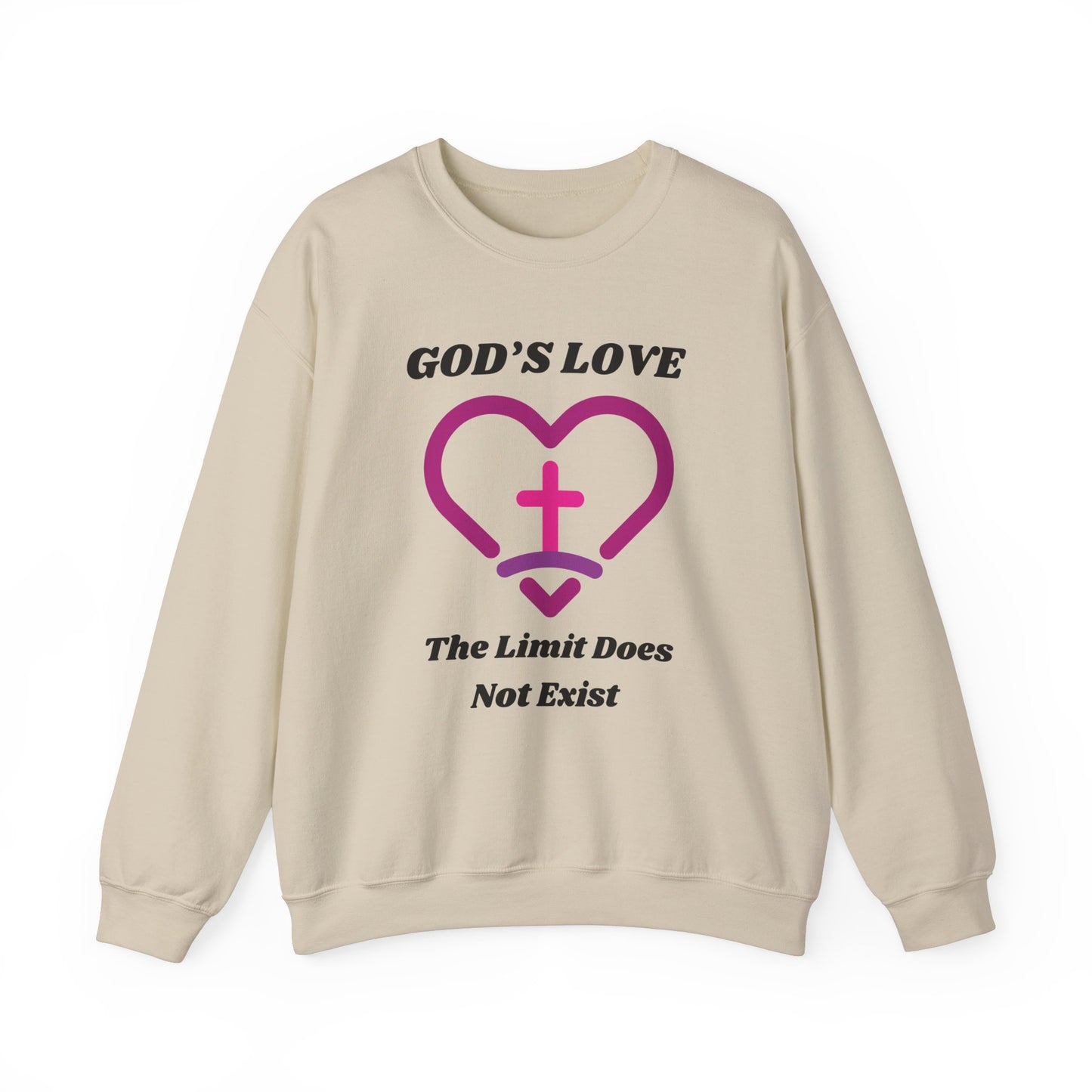 God's Love The Limit Does Not Exist Heavy Blend™ Crewneck Sweatshirt