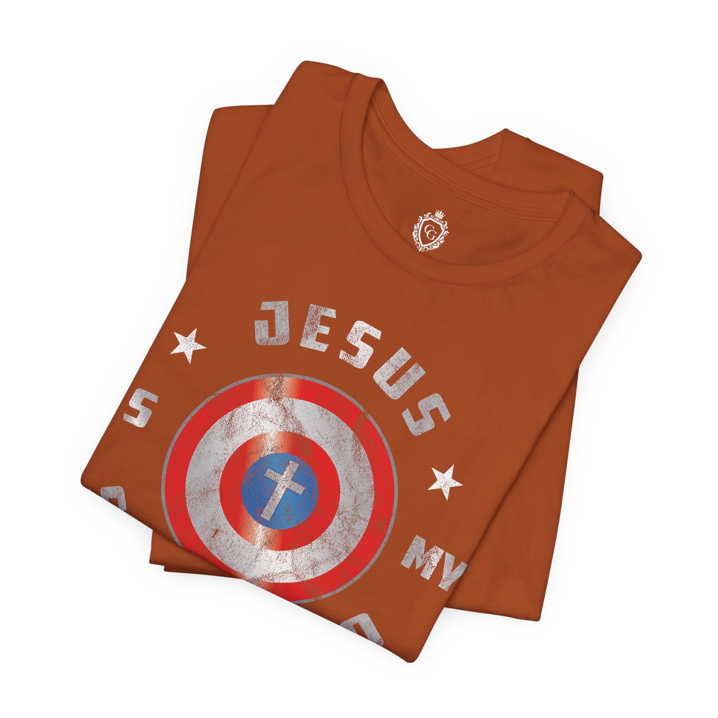 Jesus Is My Super Hero Jersey Short Sleeve Tee