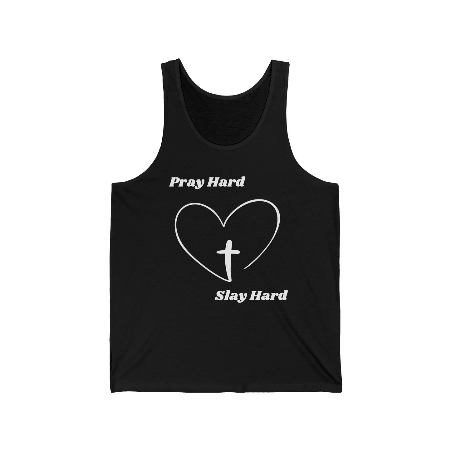 Pray Hard Slay Hard Jersey Tank