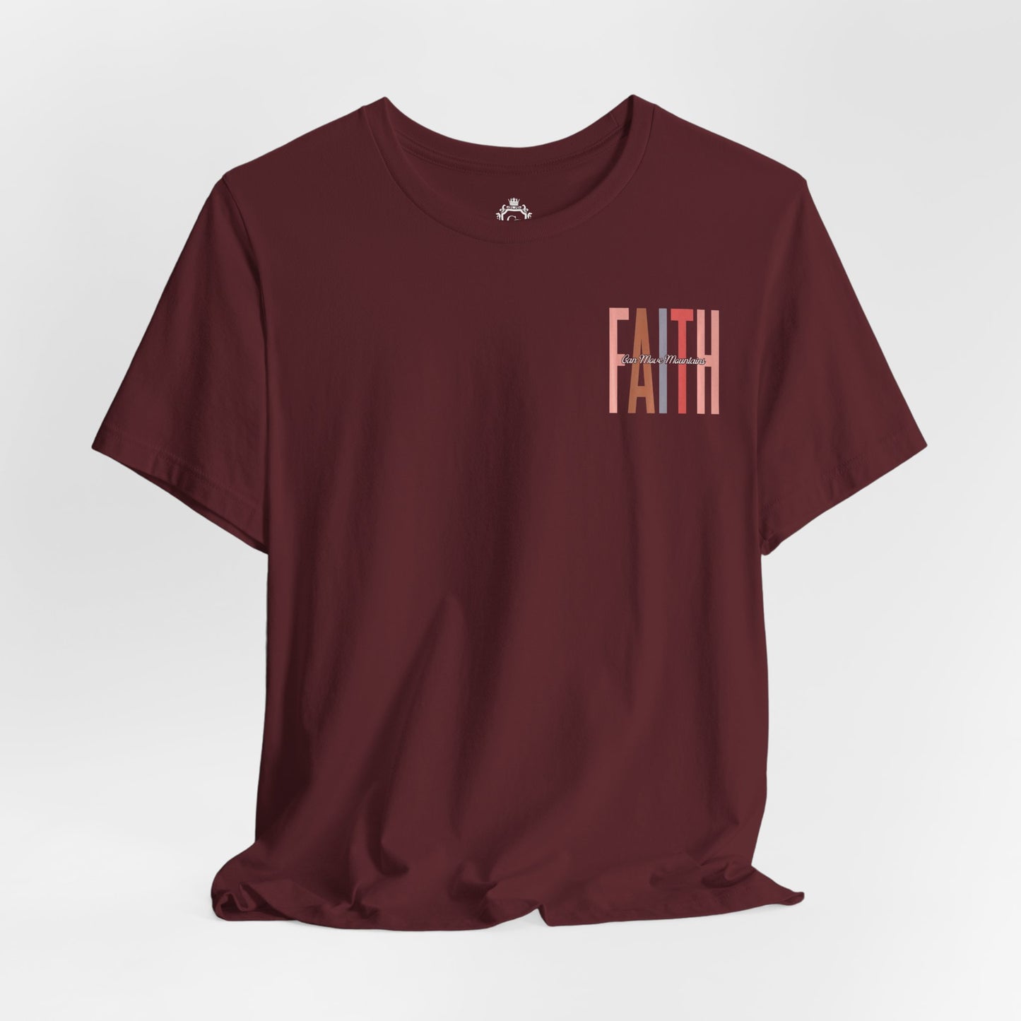 Faith Can Move Mountains Jersey Short Sleeve Tee
